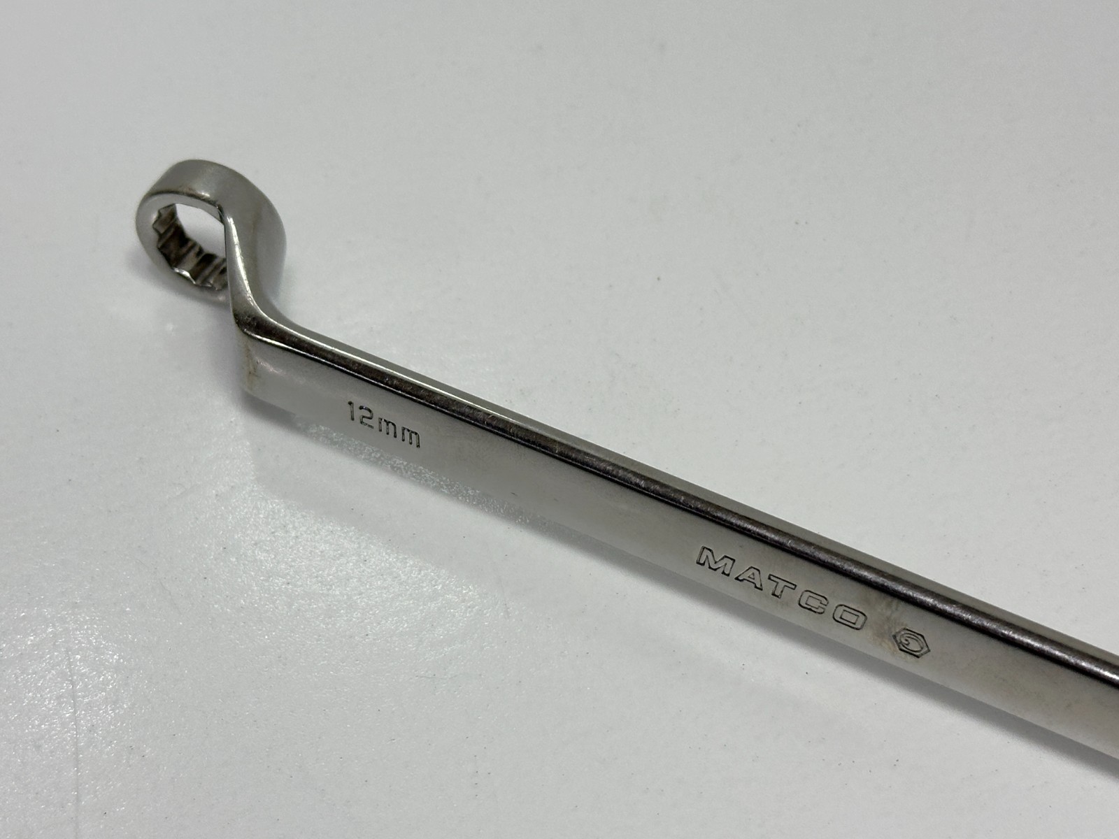🇺🇸 Matco Tools USA RBDL1214M 12mm 14mm Deep Offset Chrome Box End Wrench 12 PT