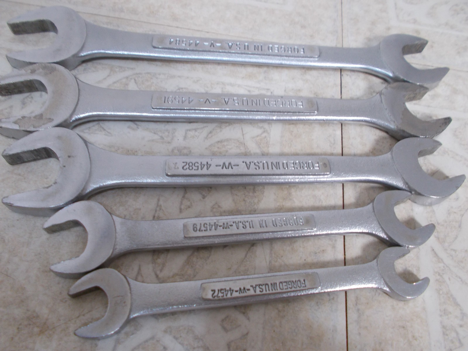 VTG. Craftsman USA Double Open End Wrench Set 5 pc. 3/8″ to 7/8″ V & VV Series