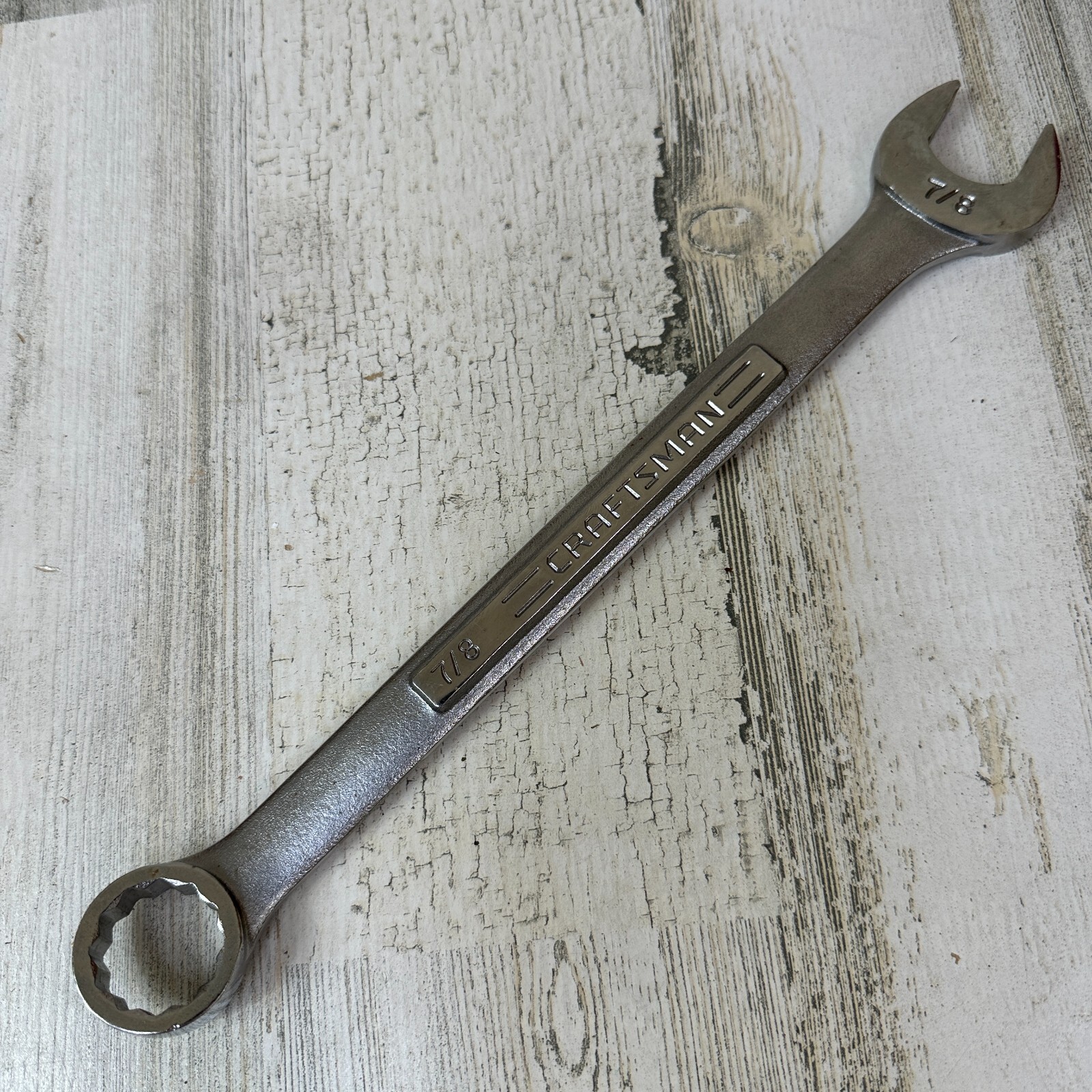USA Made = CRAFTSMAN = 7/8″ Combination Wrench Standard SAE INCH 44703 12 PT