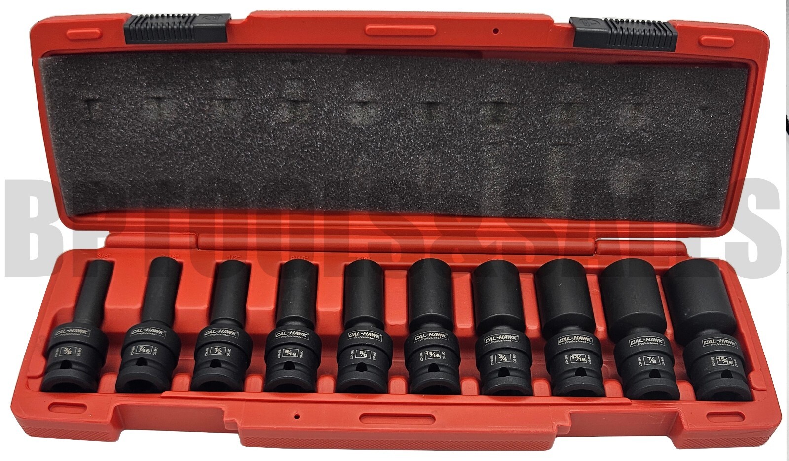 20pc 1/2″ DR. Universal Swivel Deep Impact Socket Set (METRIC & SAE) PRO Radius