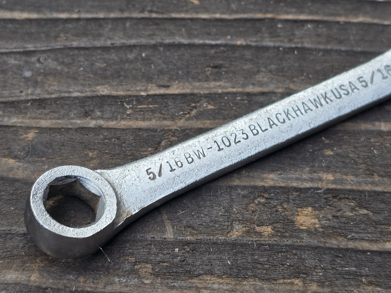 Blackhawk Vintage Made In U.S.A. Combination Wrench 5/16″ BW-1023 6 Pt.