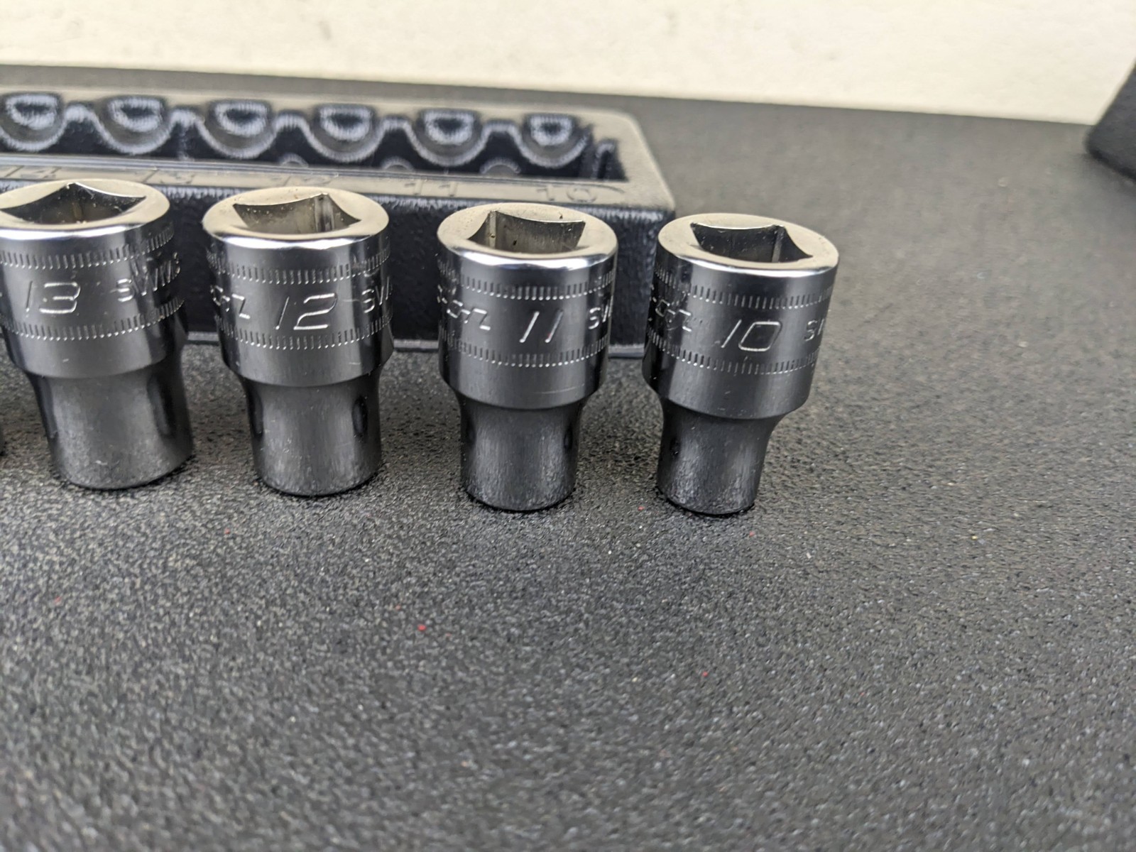 #bl921 Snap-On Tools 310swmya 1/2″ Drive Metric 12-Point shallow socket set