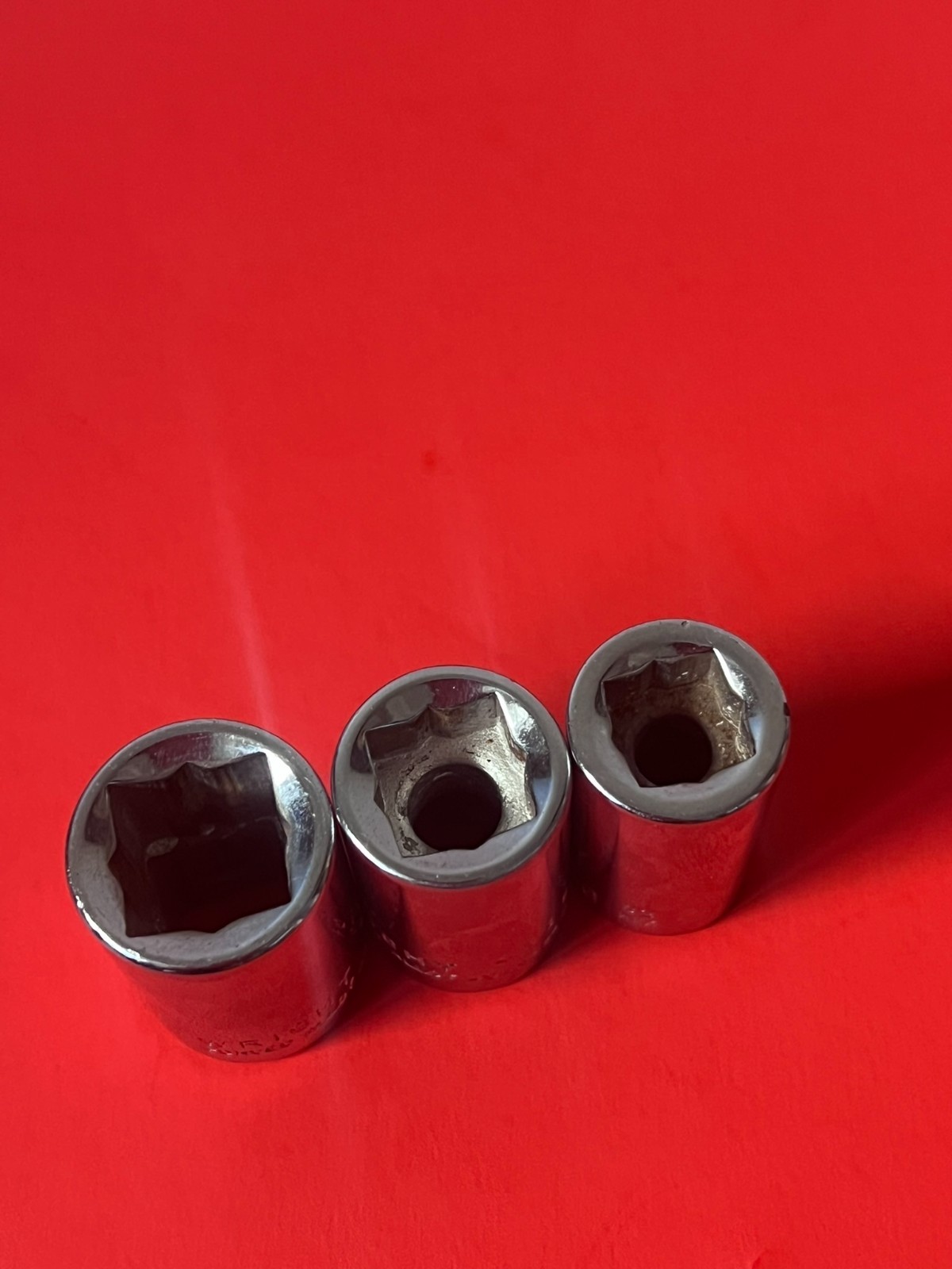 Wright Tools 1/2″ Drive 9/16-1/2-7/16 Sq Hex Sockets 4318-4316-4314