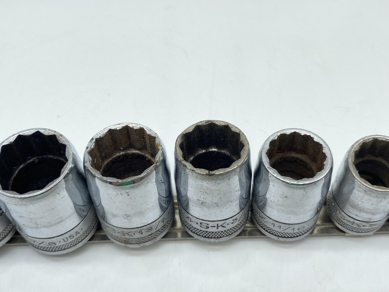 VTG S-K 1/2″ Drive 11pc Knurled Sockets 1-1/6″ down to 7/16″