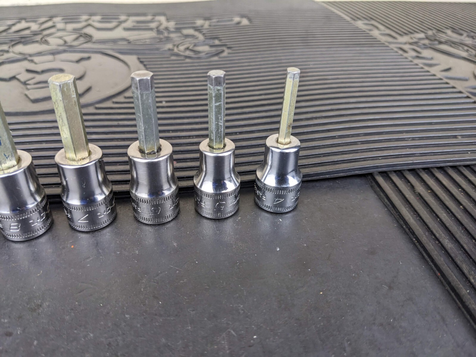 #be218 Snap-On 11pc Metric Hex Allen Socket Set 3/8″ Drive 4mm to 14mm 211EFAMY