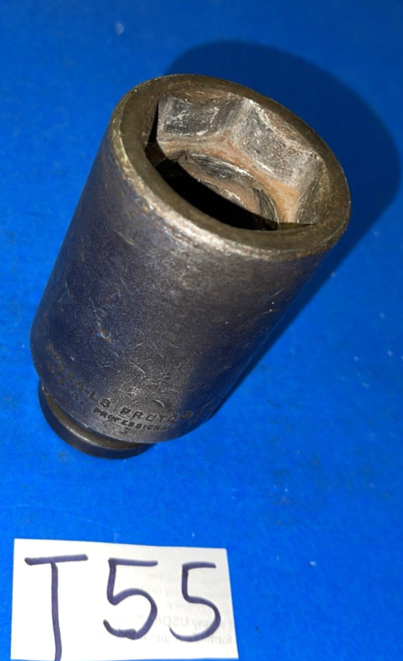PROTO TOOLS 1 PIECE 3/4 DRIVE SAE. BUDD WHEEL IMPACT SOCKET 13/16-1-1/2