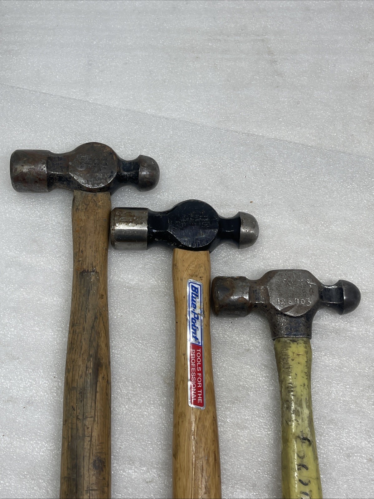 BLUE-POINT Tools BP 12B Ball Peen Hammers 12 Oz, USA, Lot Of 3