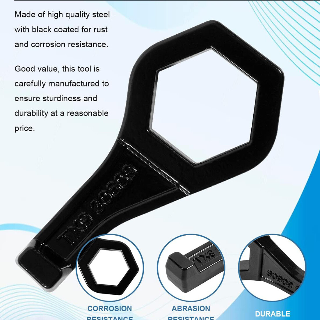 30609 Model TX9 Cap Nut Wrench Outer Nut Wrench SAE 1-1/2″ for Porkchop Style