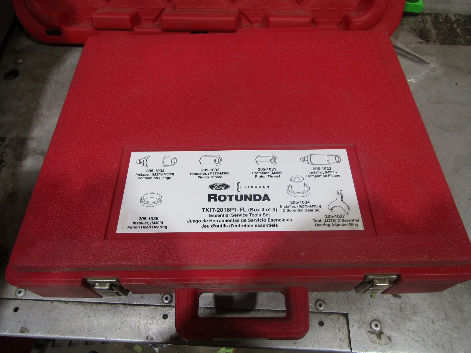 TKIT-2016P1-FL Ford Rotunda Dana axle tool set box 1 of 4 *INCOMPLETE* #210