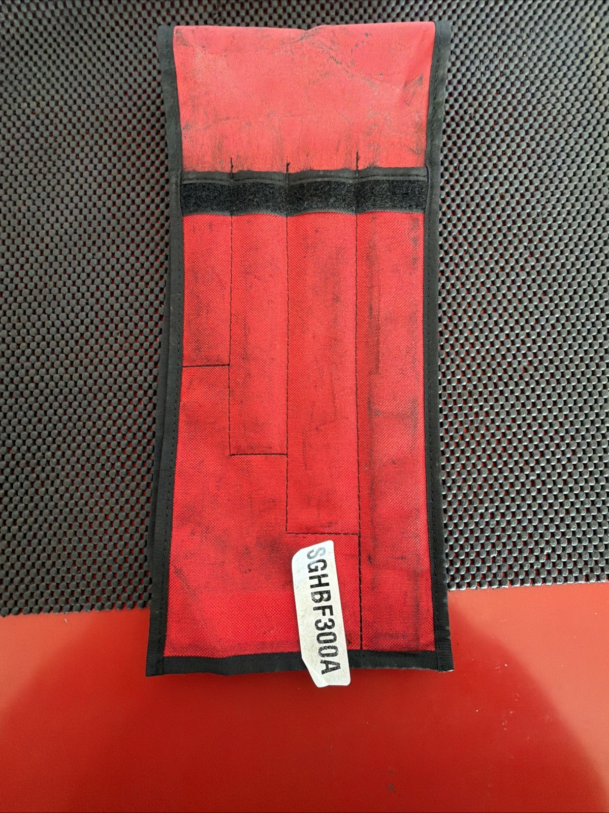 Snap On Tools Bastard Cut Mill File Set 4pc Red Soft Handle W/ Pouch SGH300A