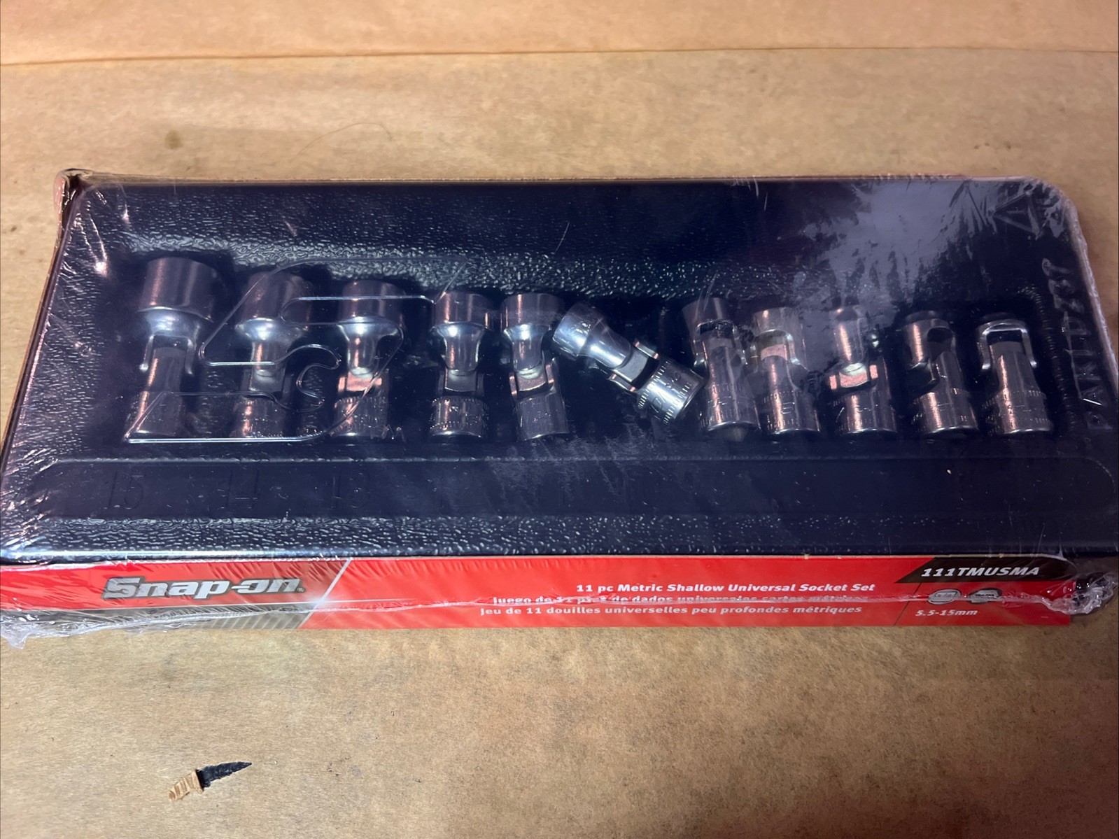 Snap-On 1/4” 11pc Metric Universal Socket Set Brand New