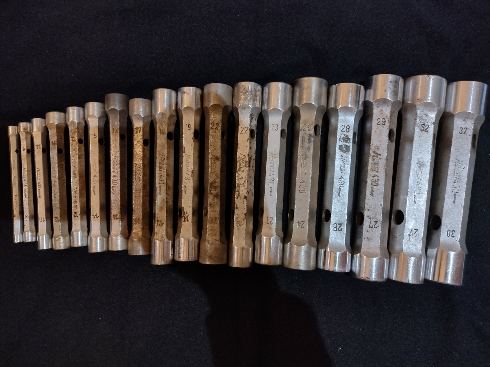HAZET 430 WRENCH;32×30,29×27,28×25&26×24 23×21&22×20&19×18&15×14&13×12&10×11&9×8