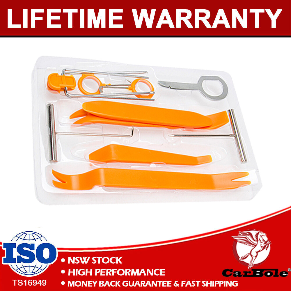 Universal Removal Pry Open Tools Kit Car Dash Door Trim Panel Clip Radio/Lights