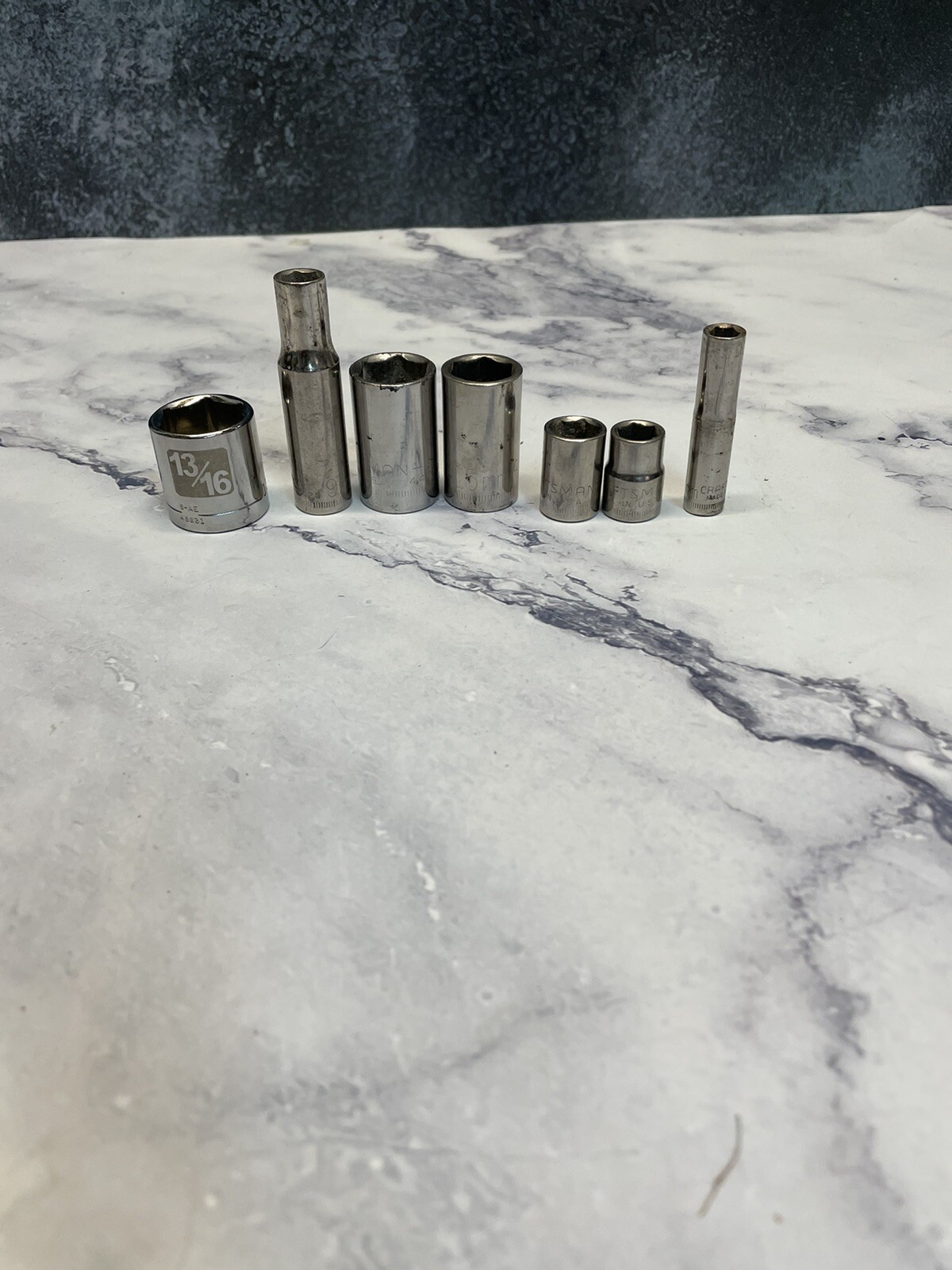Craftsman Socket Lot Of 7 PCs