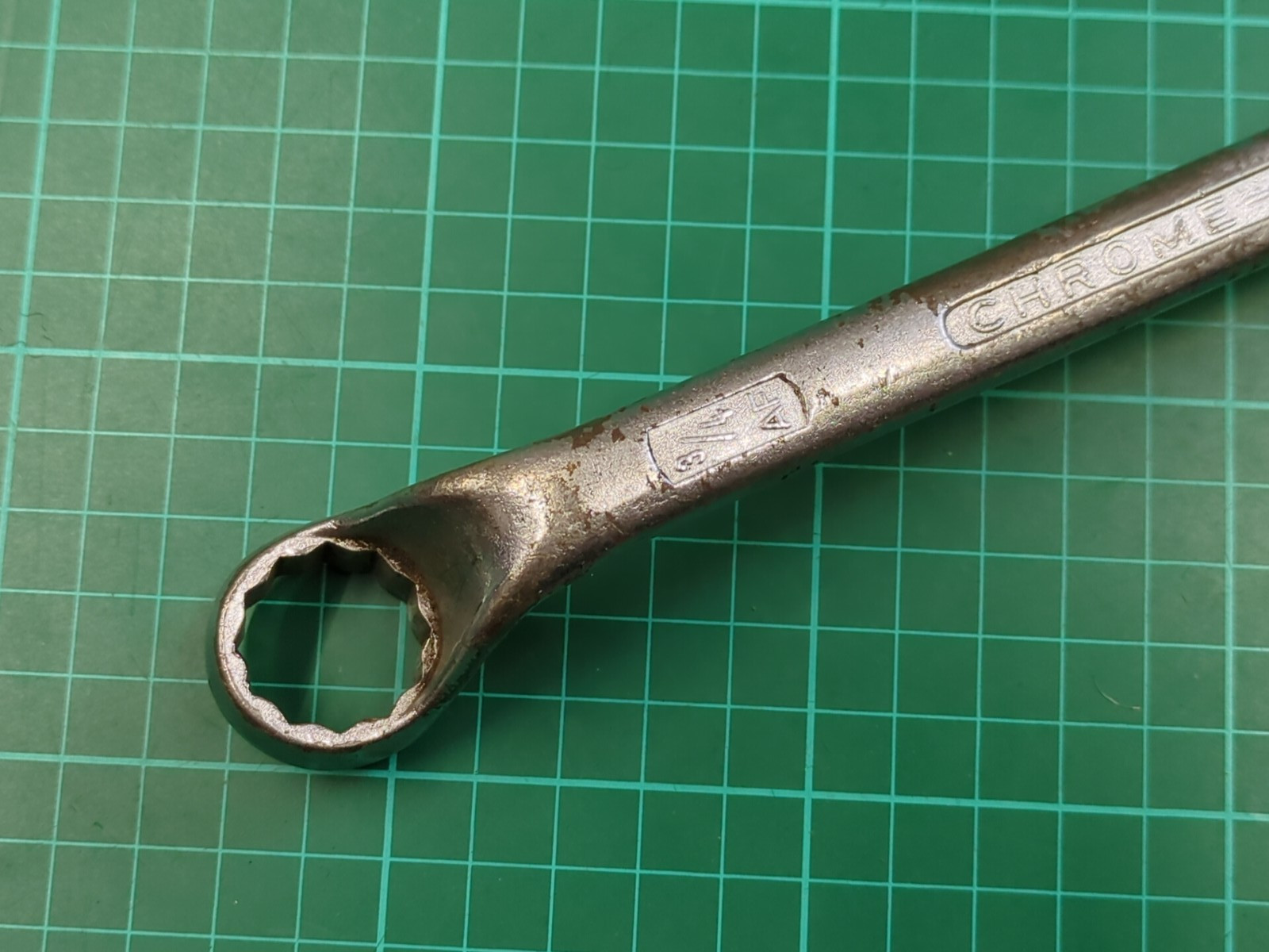 Elora No110, 3/4″ x 25/32″ AF Chrome Vanadium, Offset Ring Spanner, West Germany