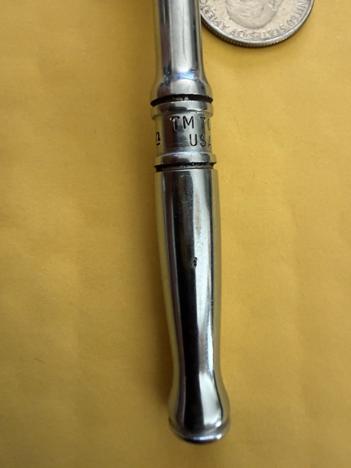 Snap On 1/4″ Ratchet TM 70 B and 5/16” Socket TMD 10. Nice Tool w/Chrome. USA