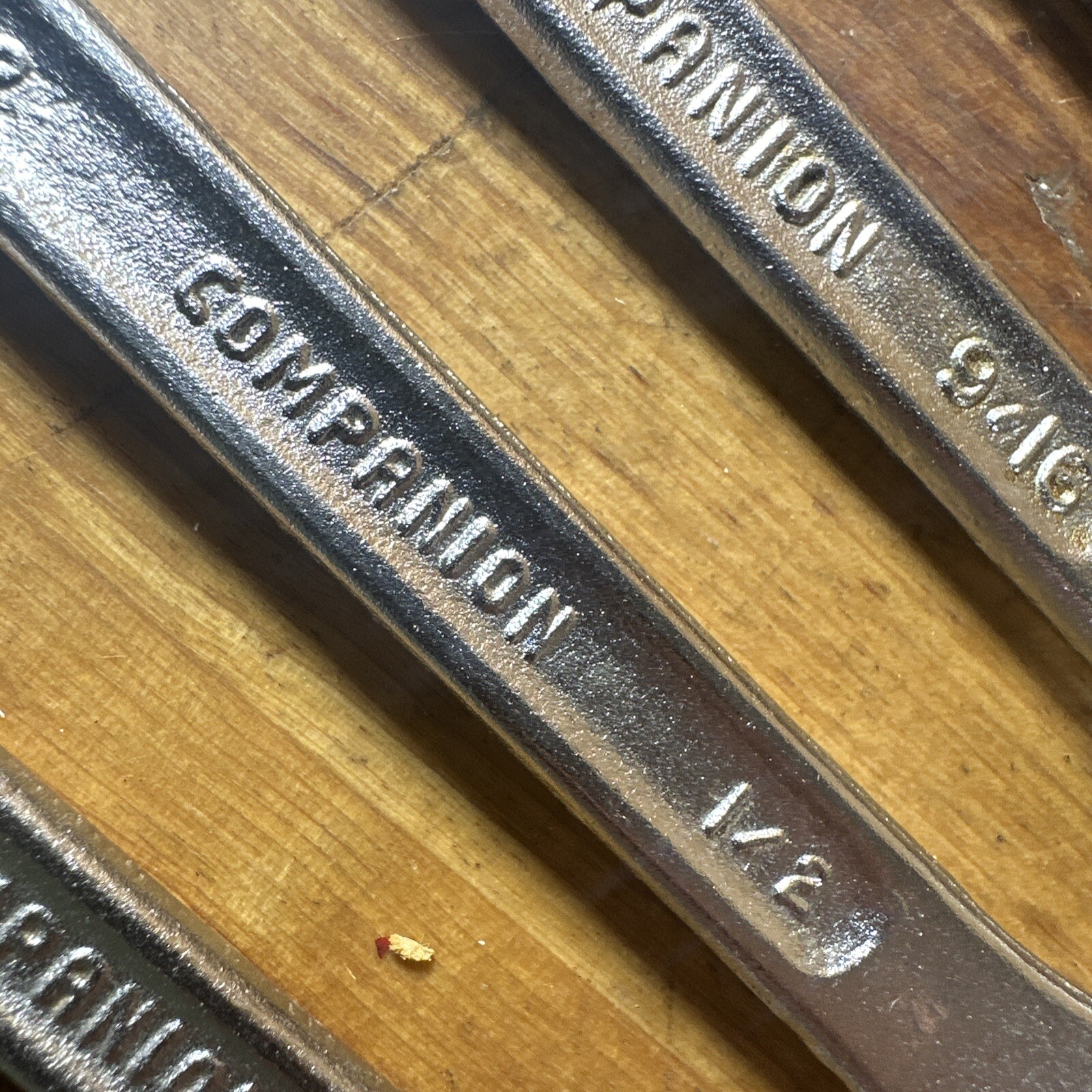 Vintage Sears Companion USA Combination Wrench Set 6 Pc. SAE 3/8-11/16 Inch