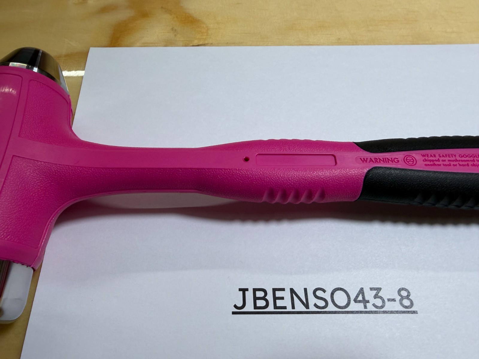 Snap-on Tools NEW ELECTRIC PINK 32oz / 900g Soft Grip Dead Blow Hammer HBBD32EP