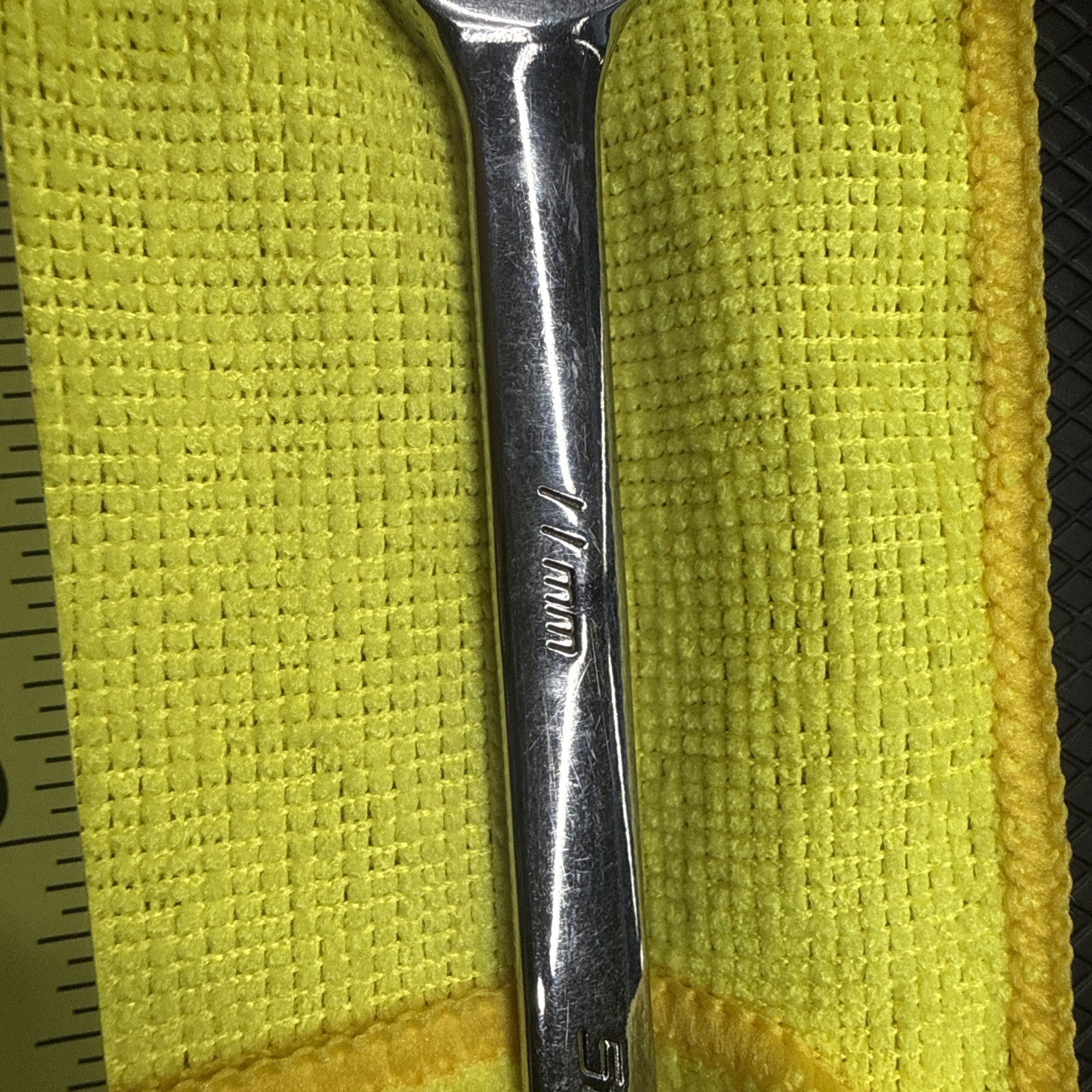 Snap-on Tools USA 11mm Metric 12pt LONG Length Chrome Combo Wrench OEXLM11B