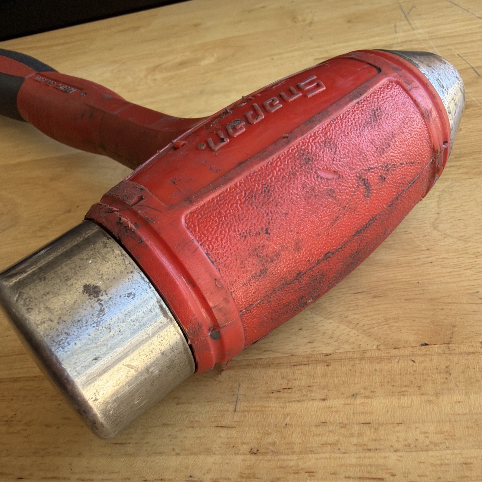 Snap On Tools 32 oz Ball Peen Dead Blow Hammer Red HBBD32 Made in USA