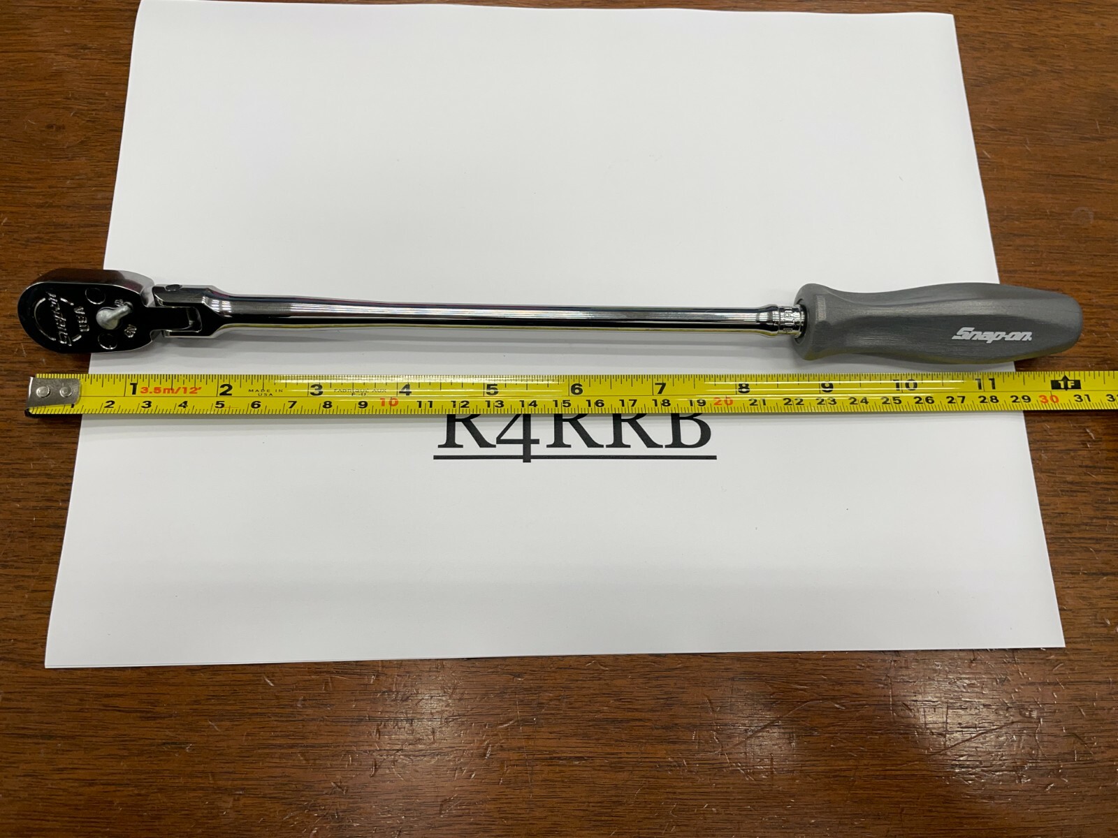 Snap-on Tools NEW 1/4″ Drive Dark Titanium Extra Long Flex Ratchet THLLFD72DT