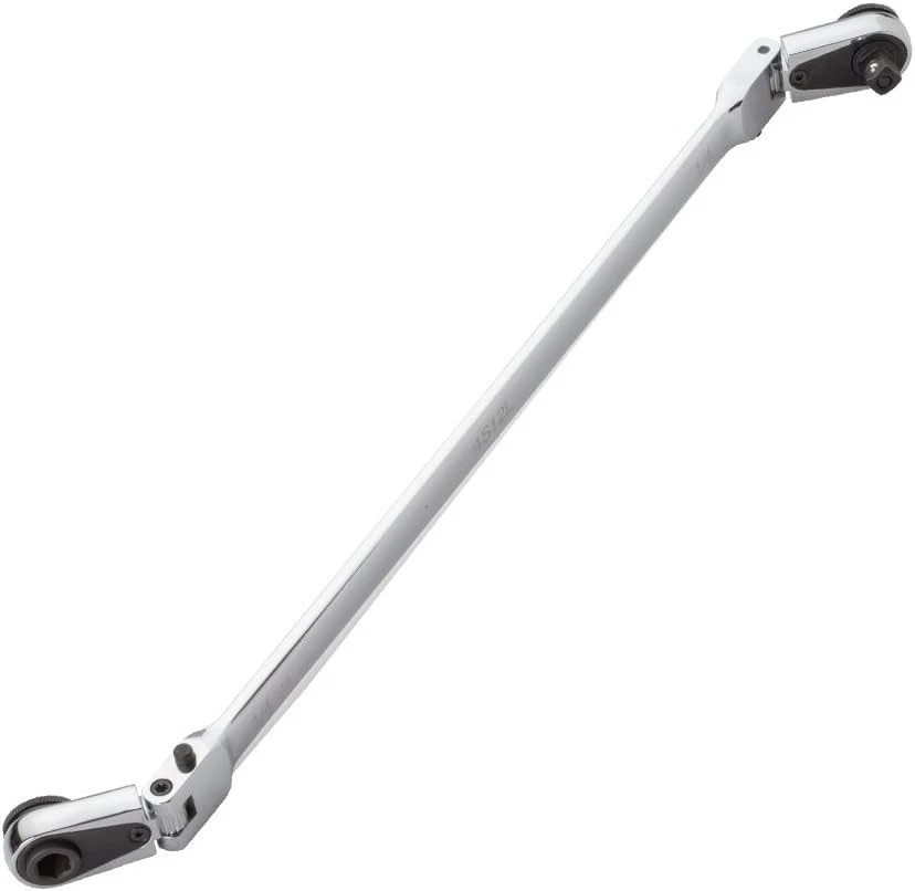 Durable 12″ Chrome Flex Ratchet – 1/4″ Square Drive & Magnetic Bit, Reversible