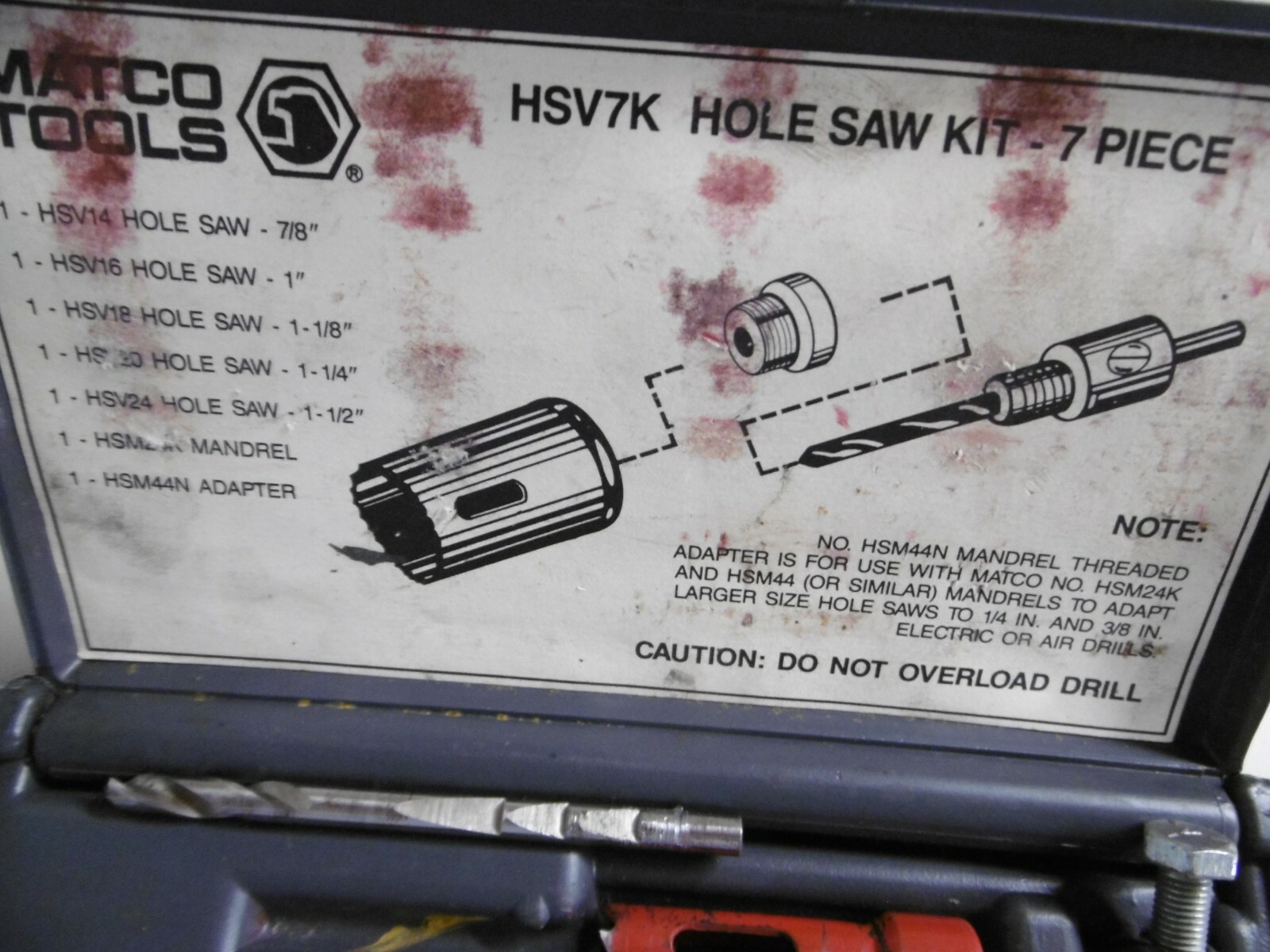 Matco Hole Saw Kit HSV7K