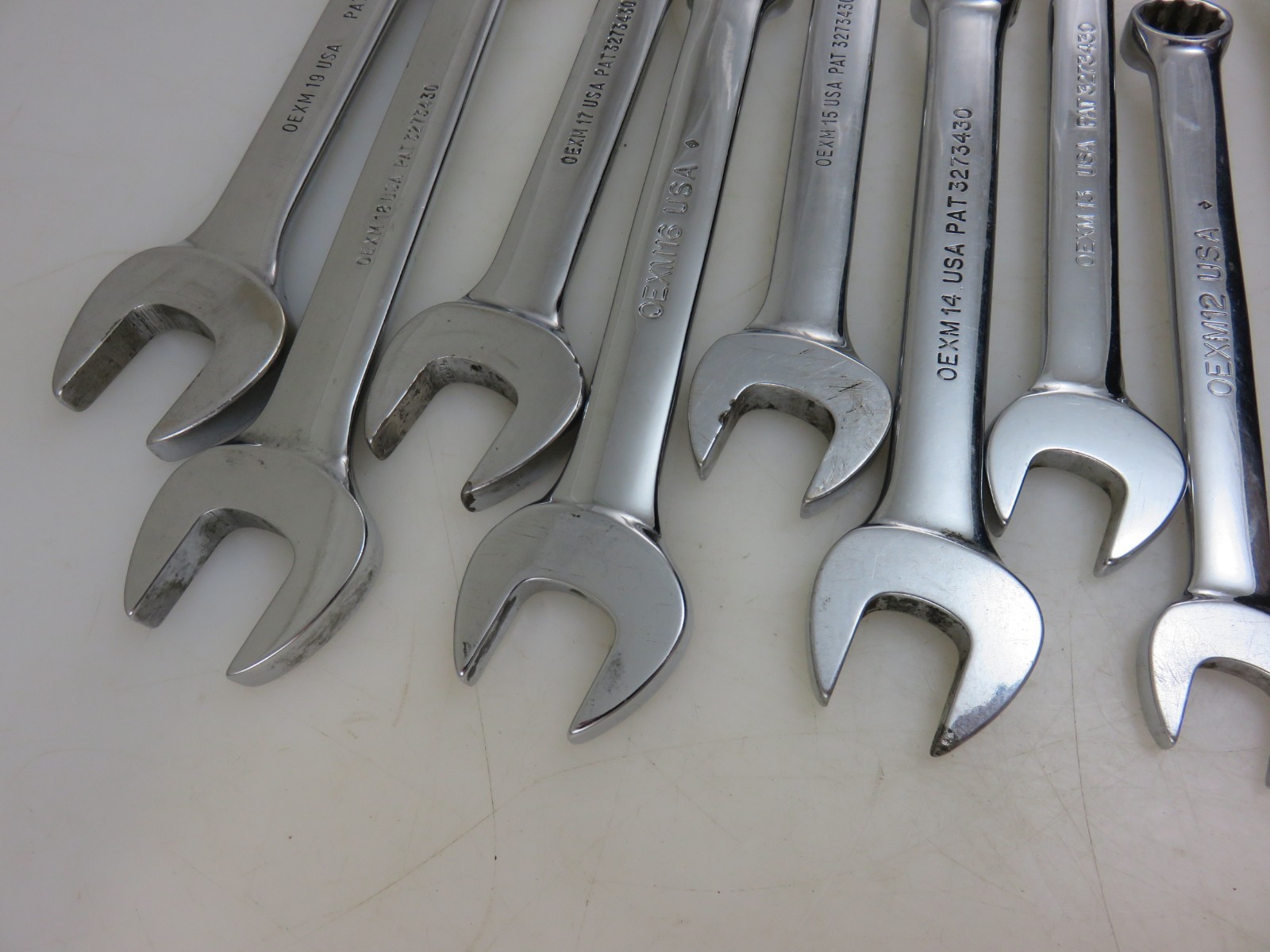 Snap-On OEXM SHORT Metric Combination Wrench 6mm-18mm 14pc Set Vintage USA