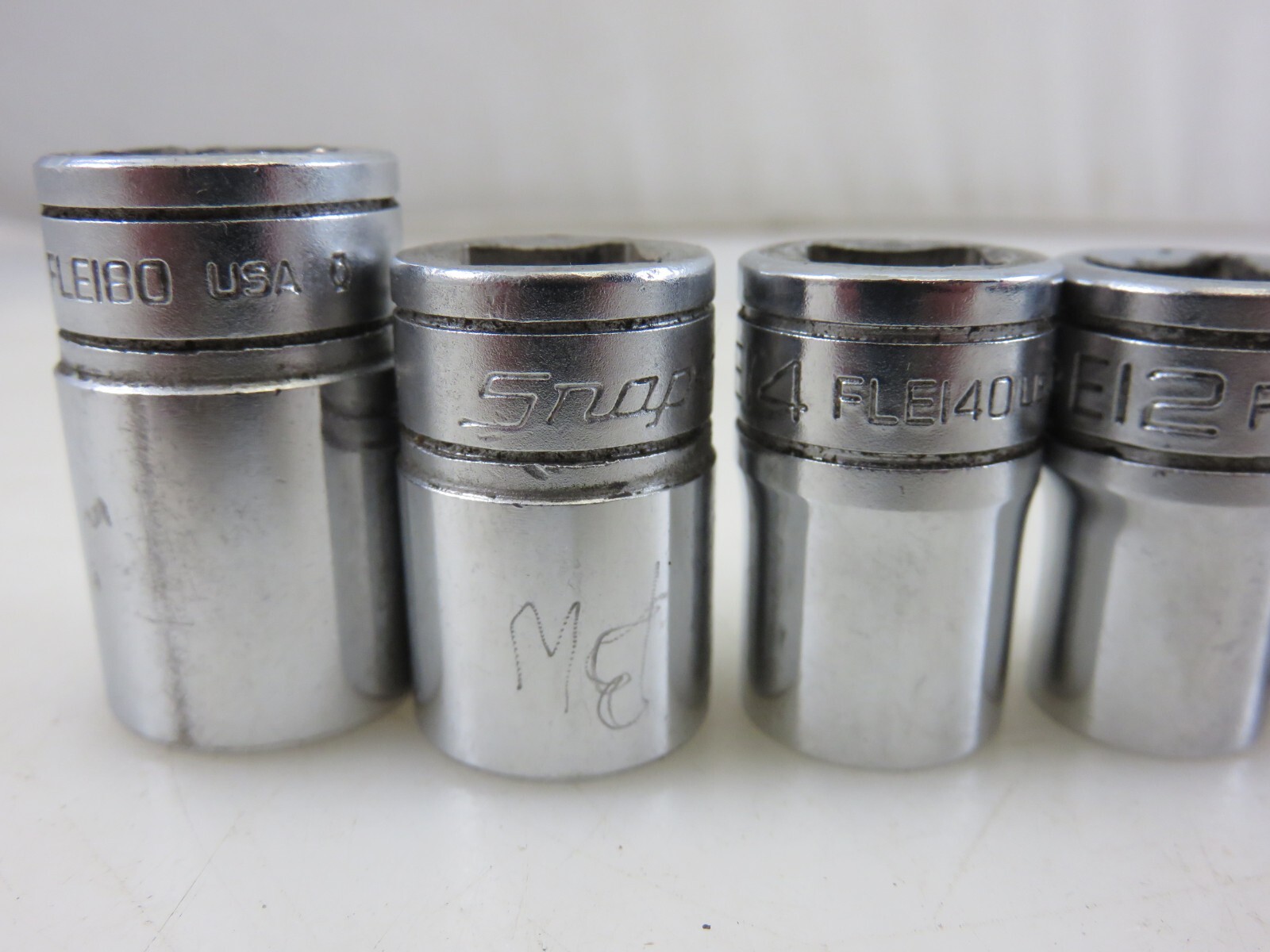 Snap-On 210AFLEY Inverted Torx Shallow Socket Set E4-E18 10pc Set 1/4″ & 3/8″ Dr