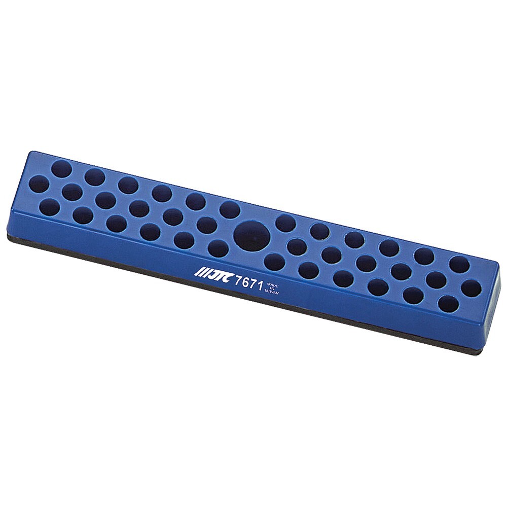 JTC-7671 1/4″ MAGNETIC SOCKET HOLDER (36PCS) 178MM X 32MM X 20MM