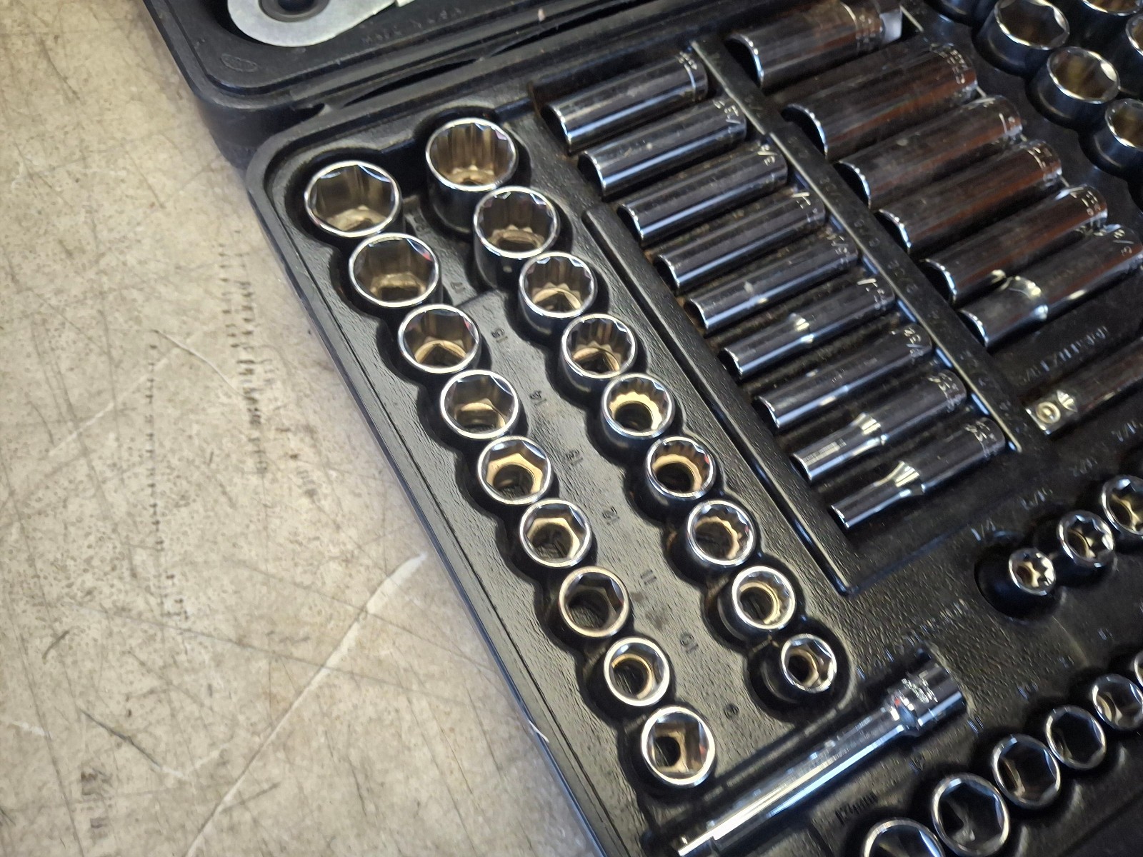 🇺🇸 Sears Craftsman USA 33285 Mechanic Service Socket Tool Set w/ Ratchets