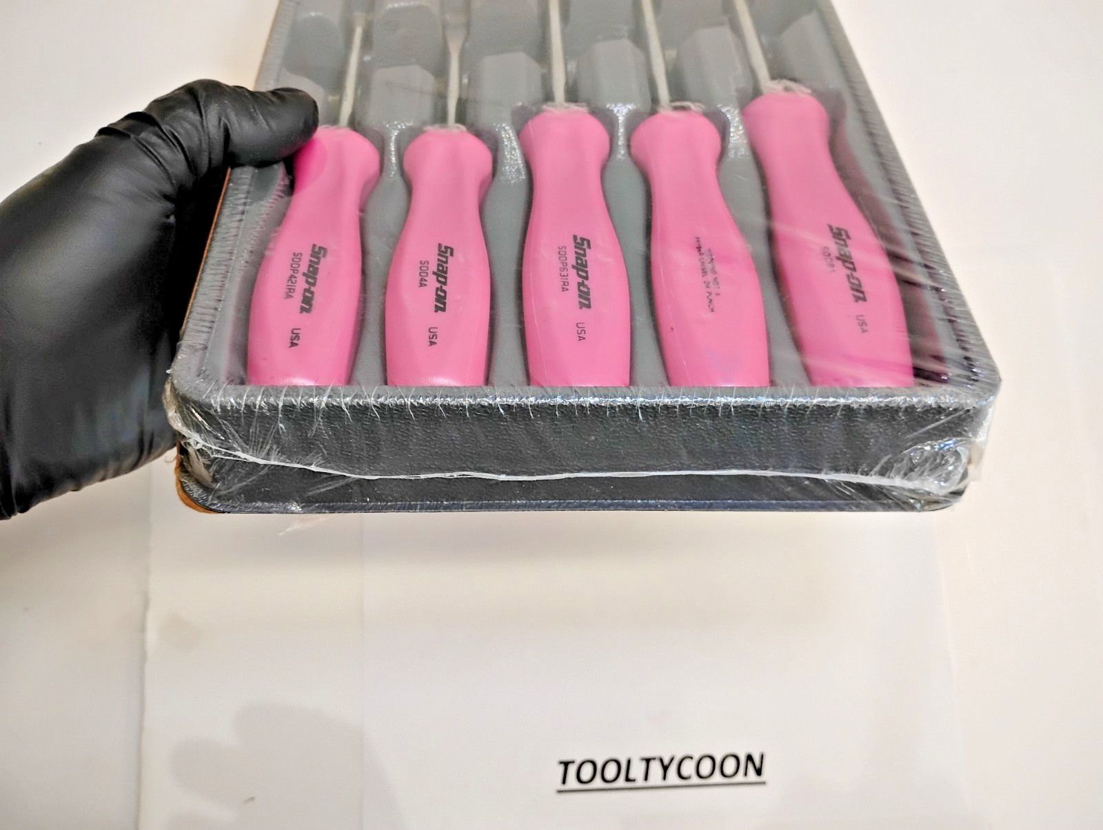 Snap-on Tools USA NEW NOS 7PC PEARL PINK Hard Handle Screwdriver Set SDDX70APP