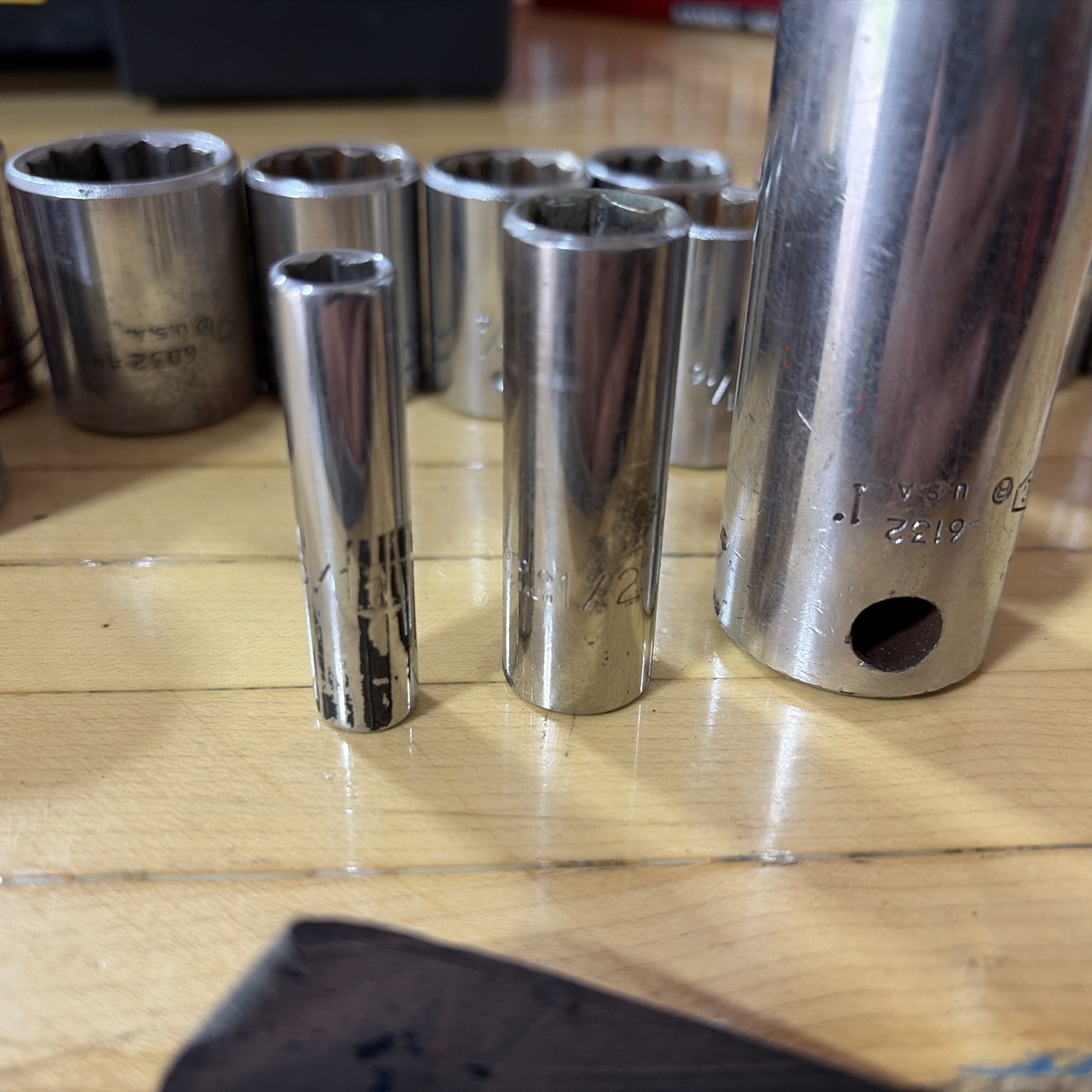 P&C 12-Point 1/2″ Drive Socket Set 17 Total Sockets Standard SAE USA Made
