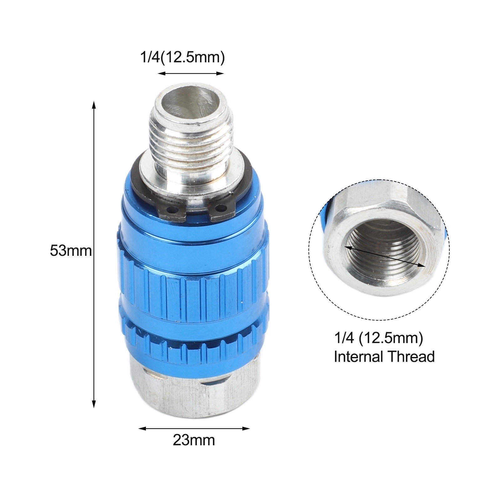 Hexagonal Shape Air Flow Control Valve 1 4 Inch Thread for Pneumatic Tools