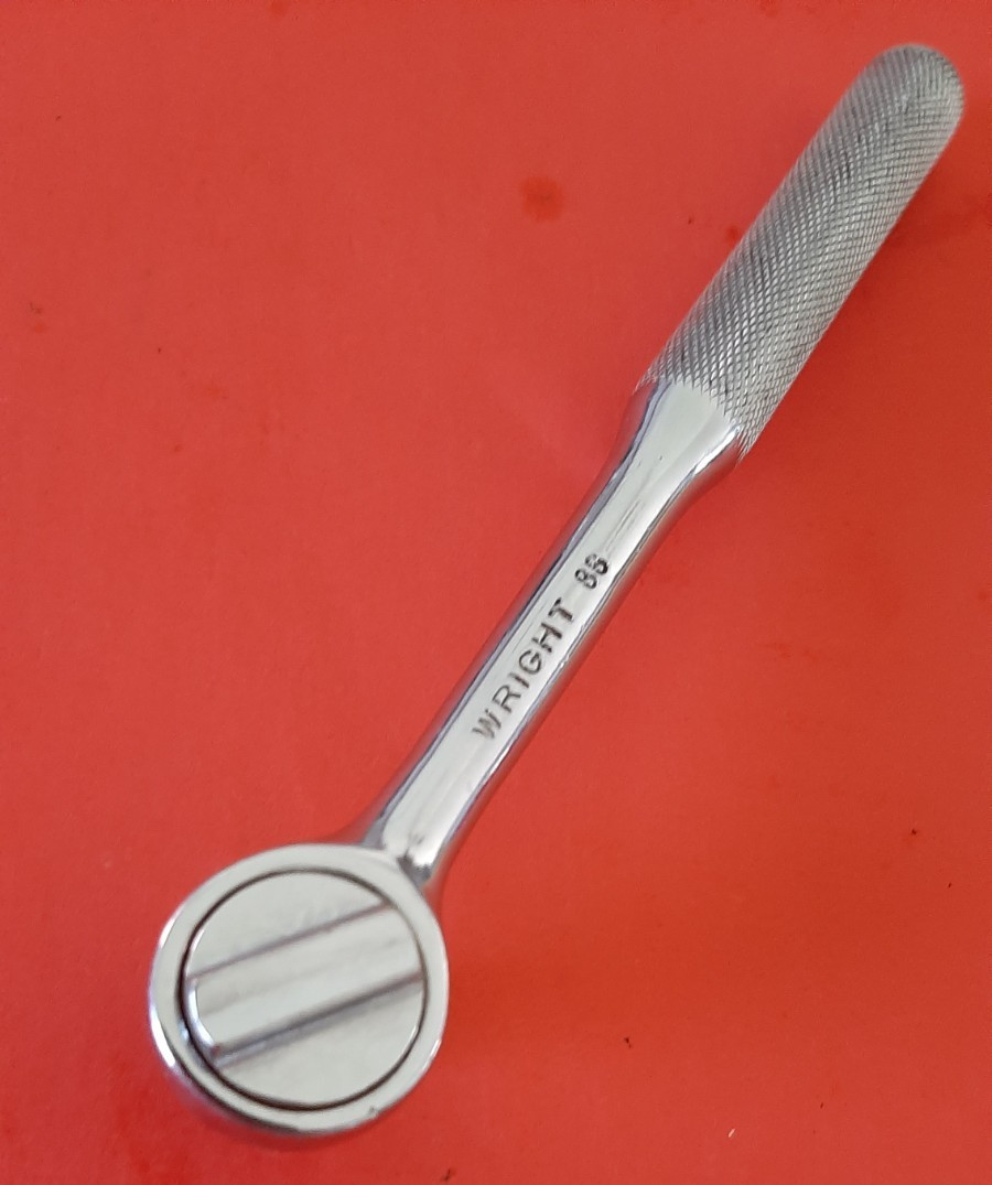 Nice Vintage Wright Tools No. 2400 Chrome Reversible Ratchet 1/4″ Drive USA Tool