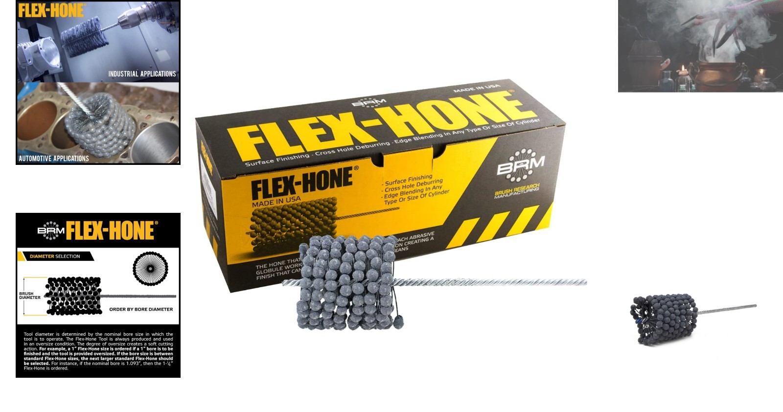 Multi-Application Brush Research Flex-Hone® | 3-1/4″ Diameter, 240 Grit