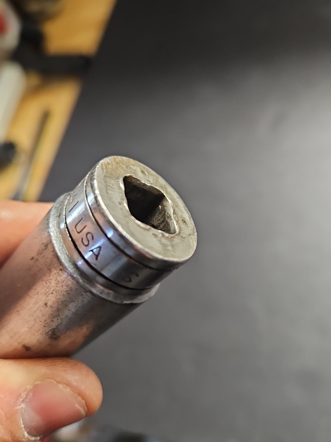 Snap-on SFS241 3/4″ 6pt 3/8″ Drive Deep Socket Vintage Replacement Patinad GUC