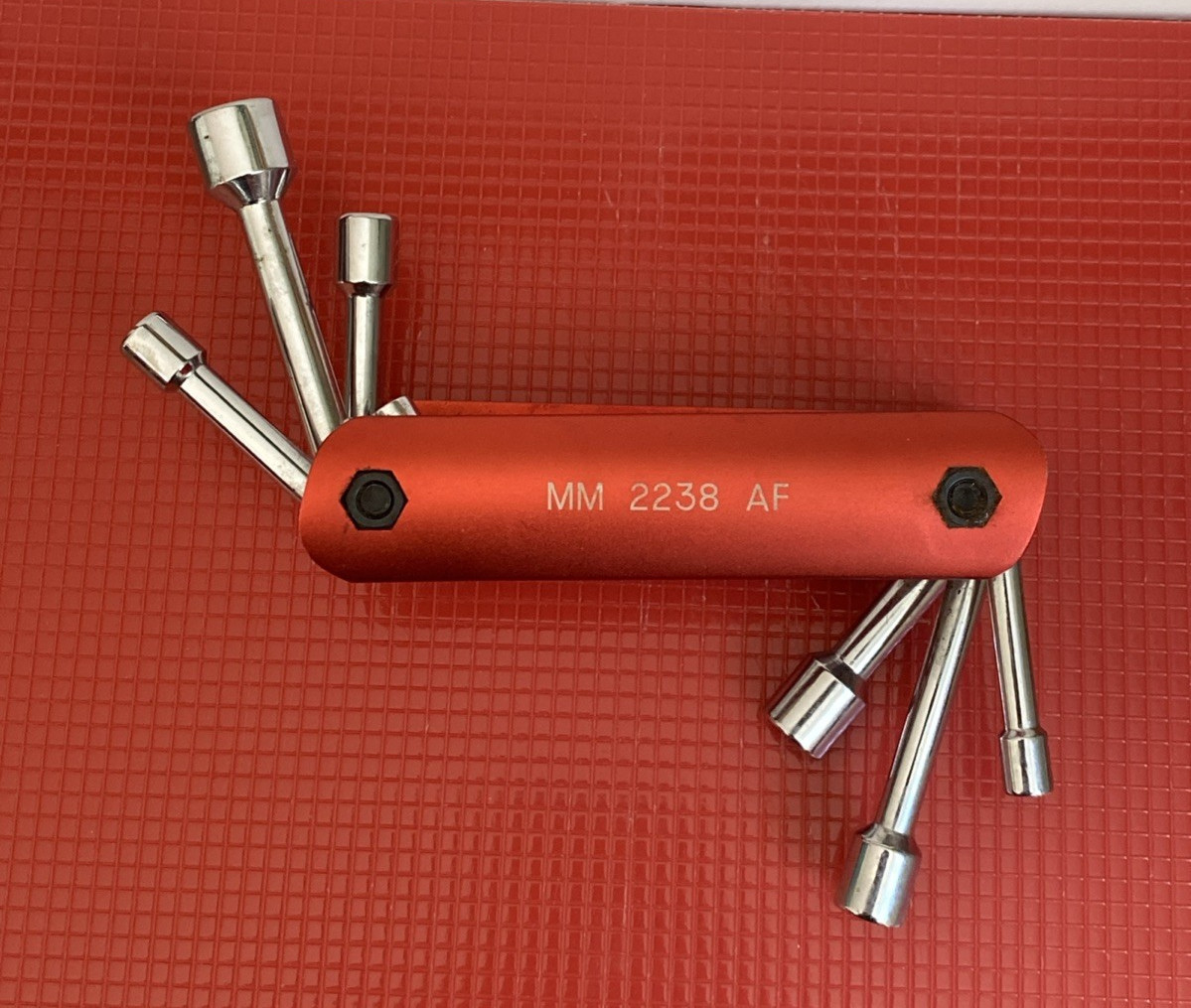 Craftsman MM 2238 AF 6 Pt. Metric Foldable Wrench Set 5,6,8,9,10,12 MM Aluminum