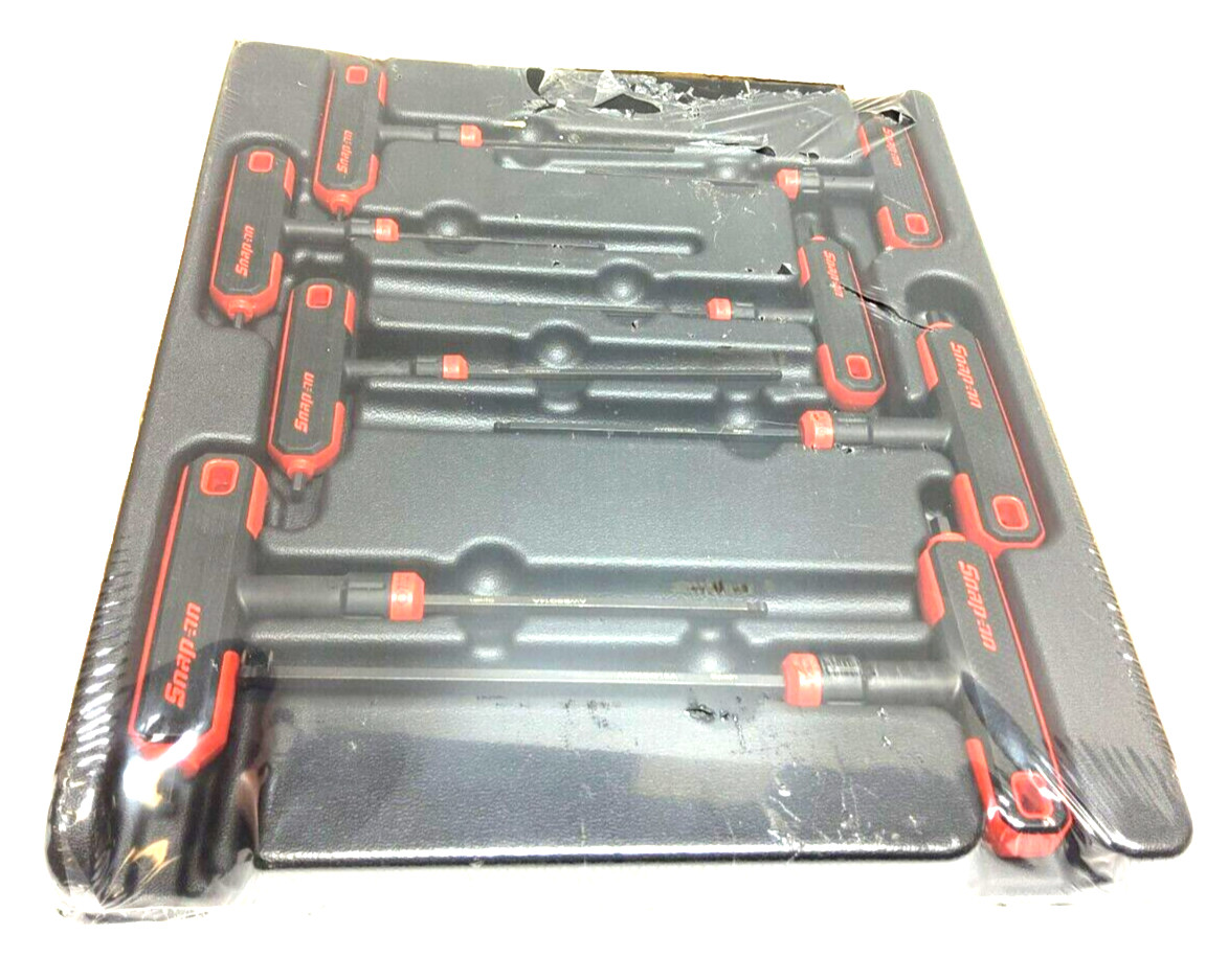 New Snap-on™ 3/32″ – 1/4″ 8pc T- L-Shape End Allen Hex Driver Key Set AWSG800A