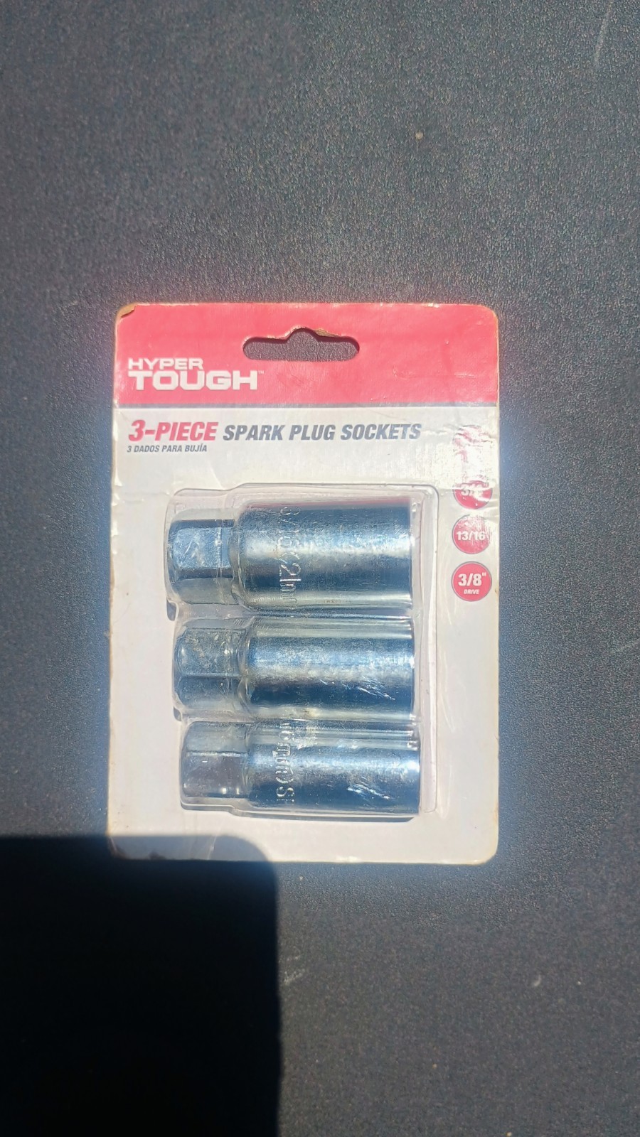 Hyper Tough 3/8″ DRIVE SPARK PLUG SOCKET SET 5/8″ 16mm • 3/4″ 19mm • 13/16″ 21mm