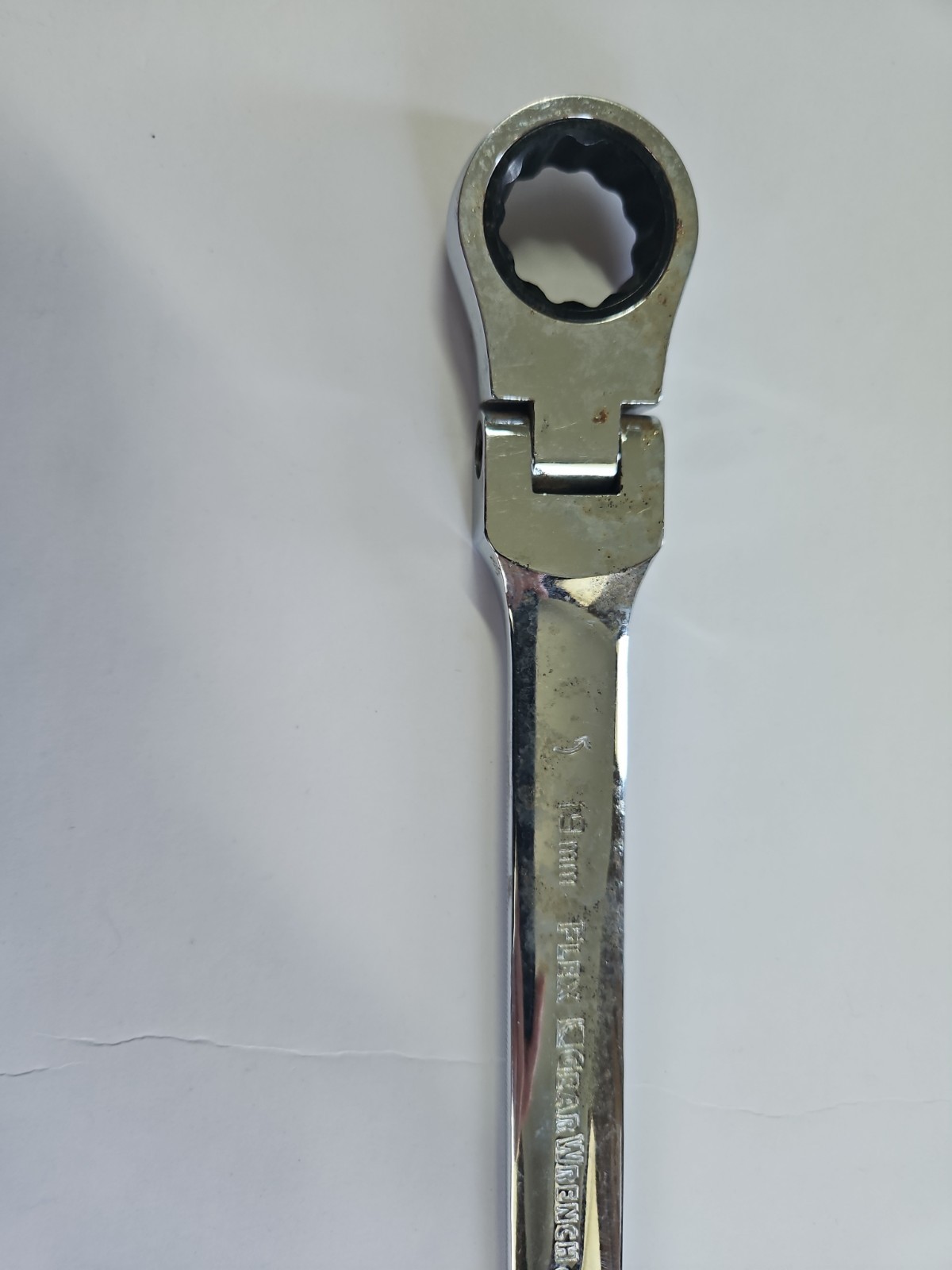Gearwrench Tools 19mm Metric Flex Head Ratcheting Combination Wrench 12 Point
