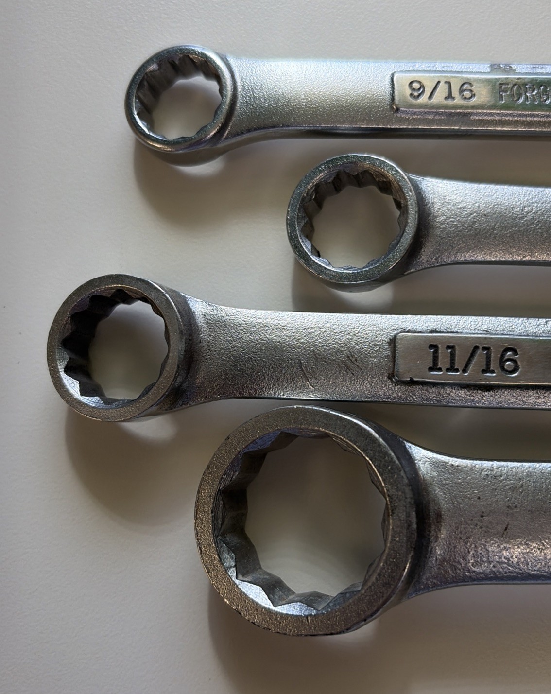 Craftsman Open & Box End Wrench (LOT of 4) 1, 11/16, 5/8, 9/16