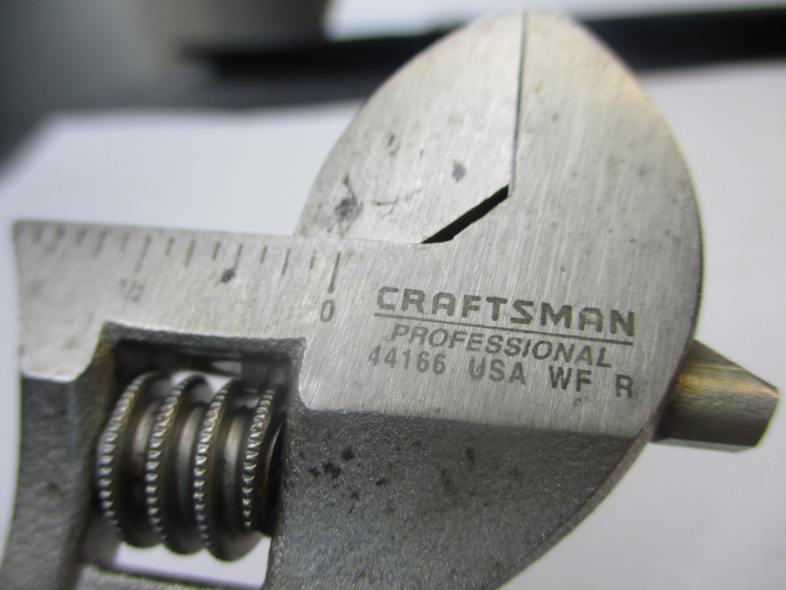 Craftsman Professional 44166 6″ Adjustable Wrench Black & Gold WF USA RARE