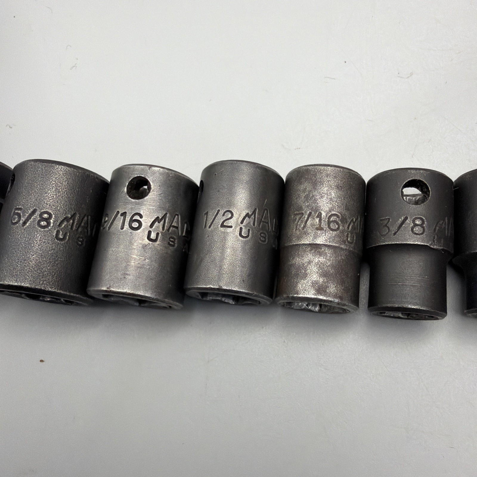 Mac Tools 8 Pc 3/8″ Dr SAE 5/16”-3/4” 6-Point Shallow Impact Socket Set XP USA