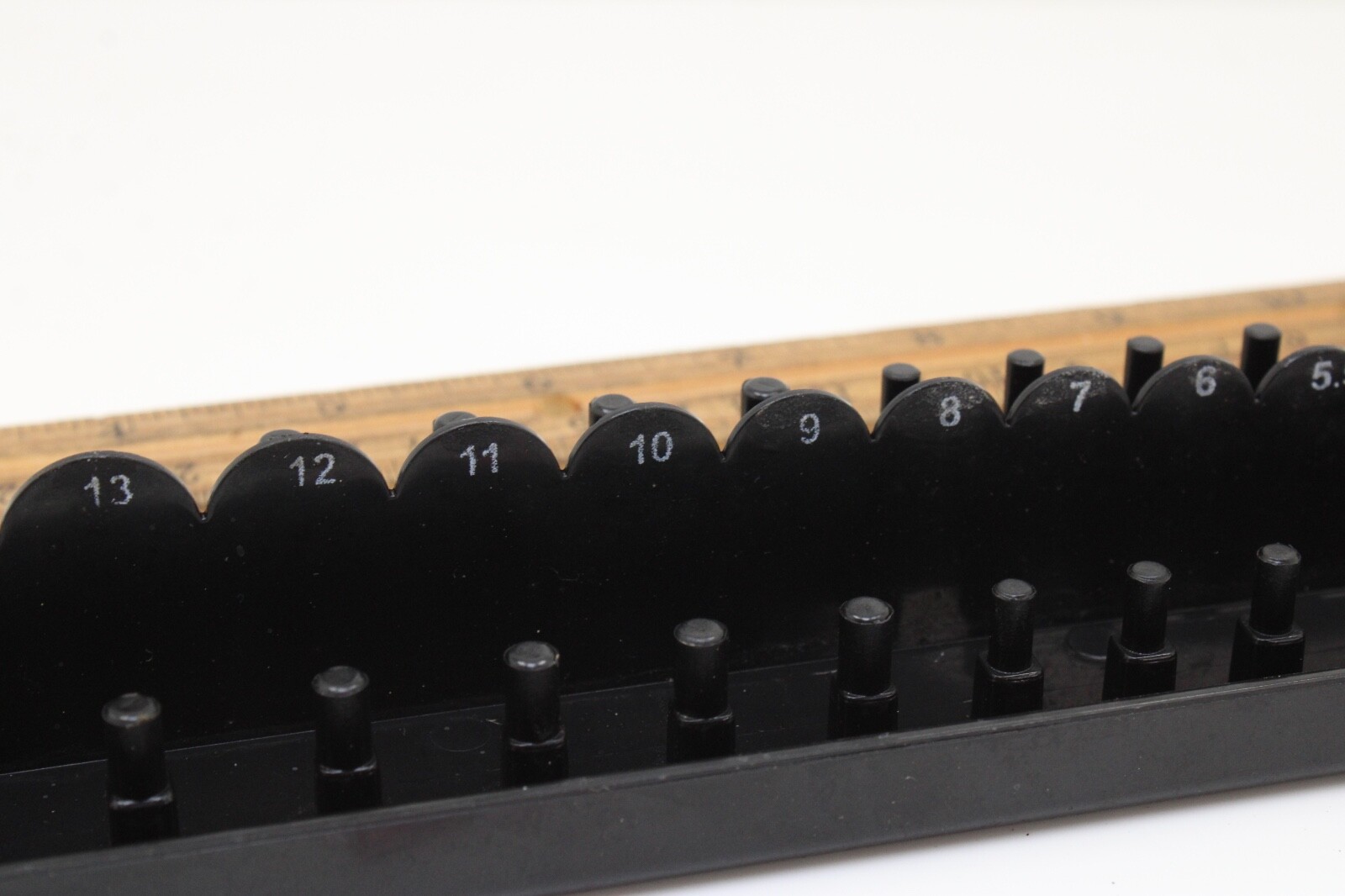 Goliath Industrial Tool ST14M Metric 1/4″ Drive 28 Socket Black Tray Rack Holder