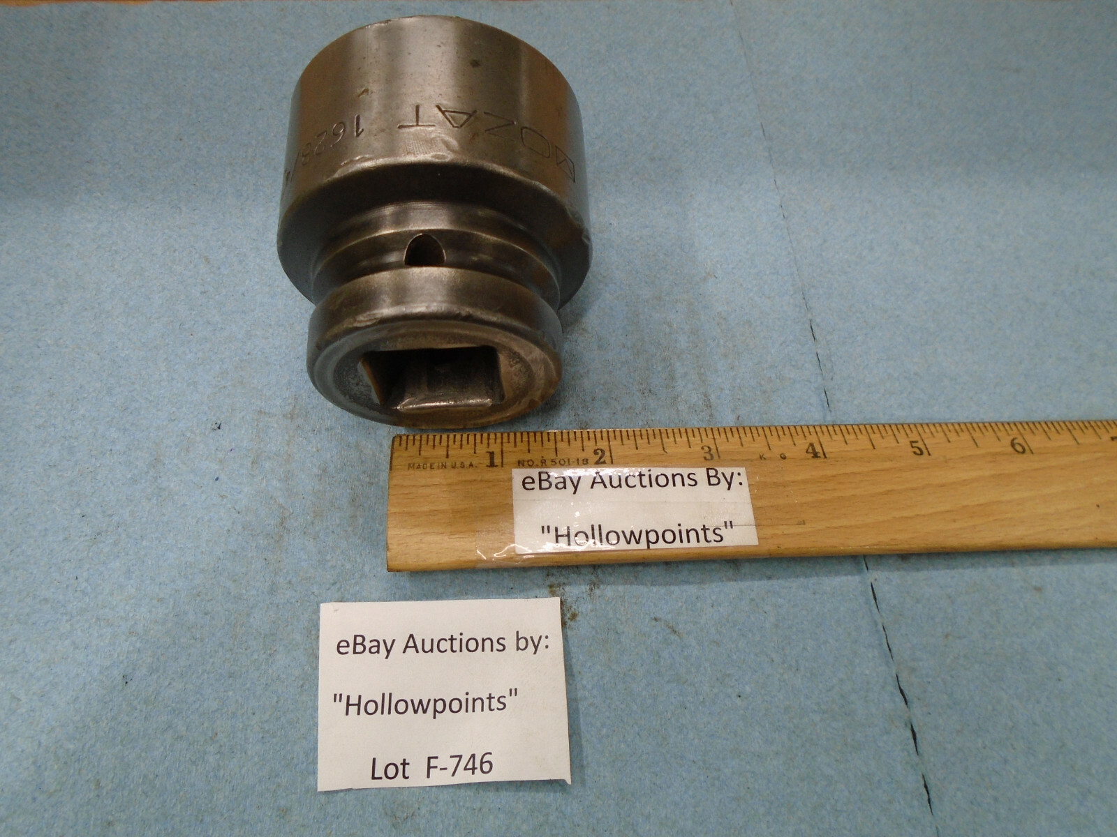 Mozat 1628/4 Heavy Duty vintage Impact Socket 1″ Drive 1-3/4″ 6 Pt. F746