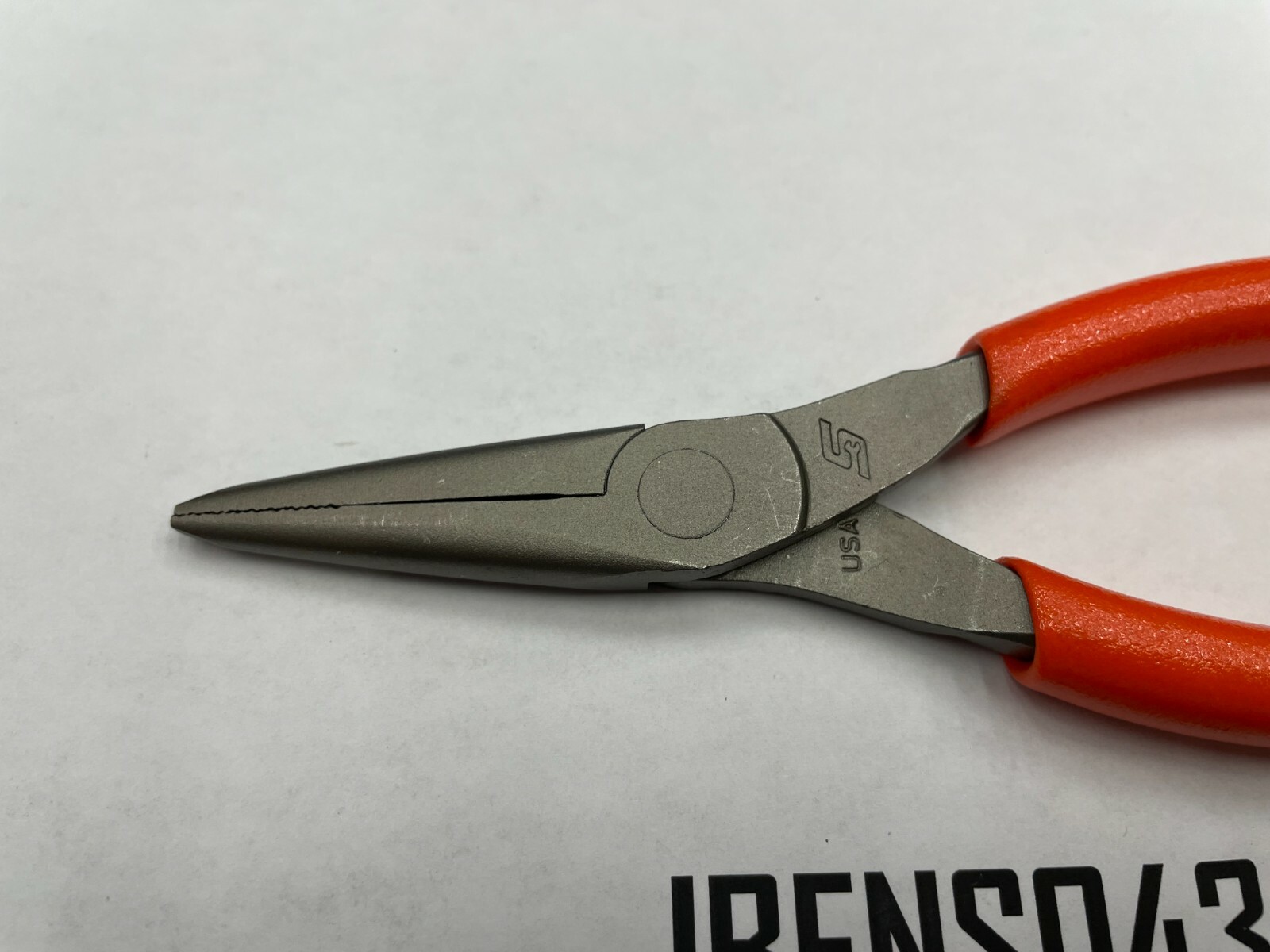 Snap-on Tools USA NEW ORANGE 6″ Soft Grip Needle Nose Pliers 95ACFO