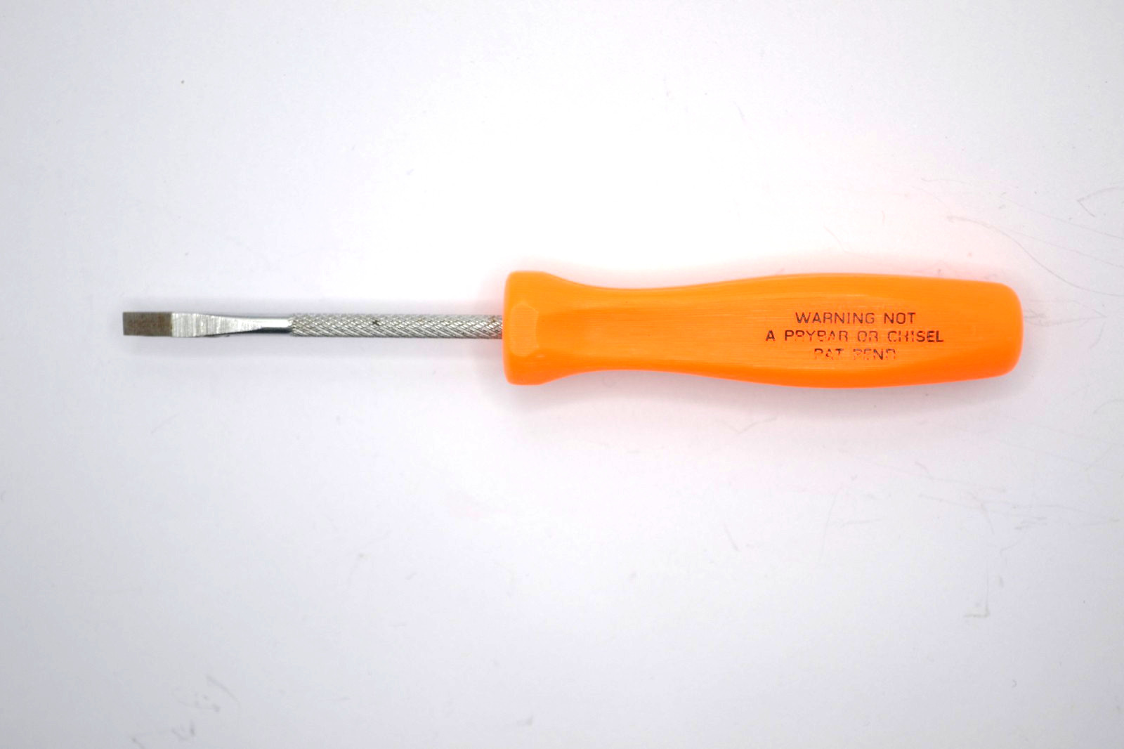 Snap On 1 Piece Magnetic Mini Screwdriver Classic Orange Hard Handle Usa S-12