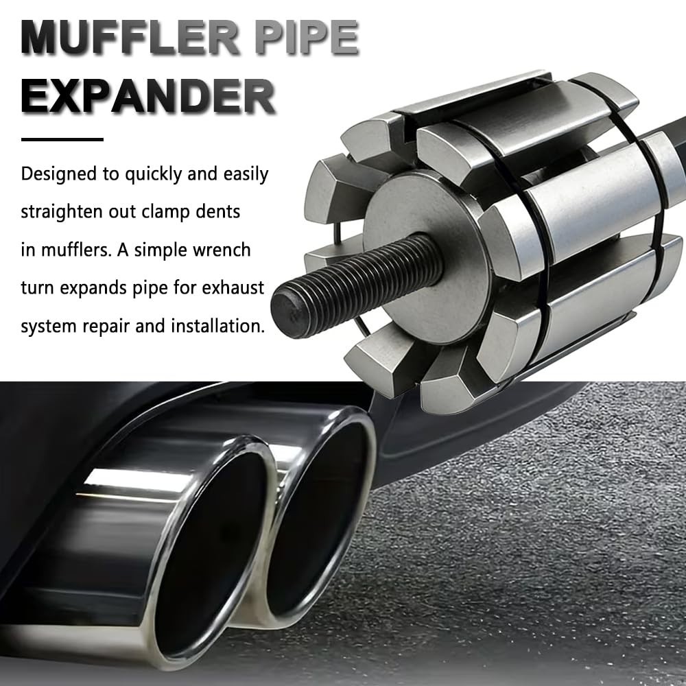 Exhaust Tail Pipe Expander Tool Set – 1/18» to 3-1/2» – Fits Most Vehicles & T