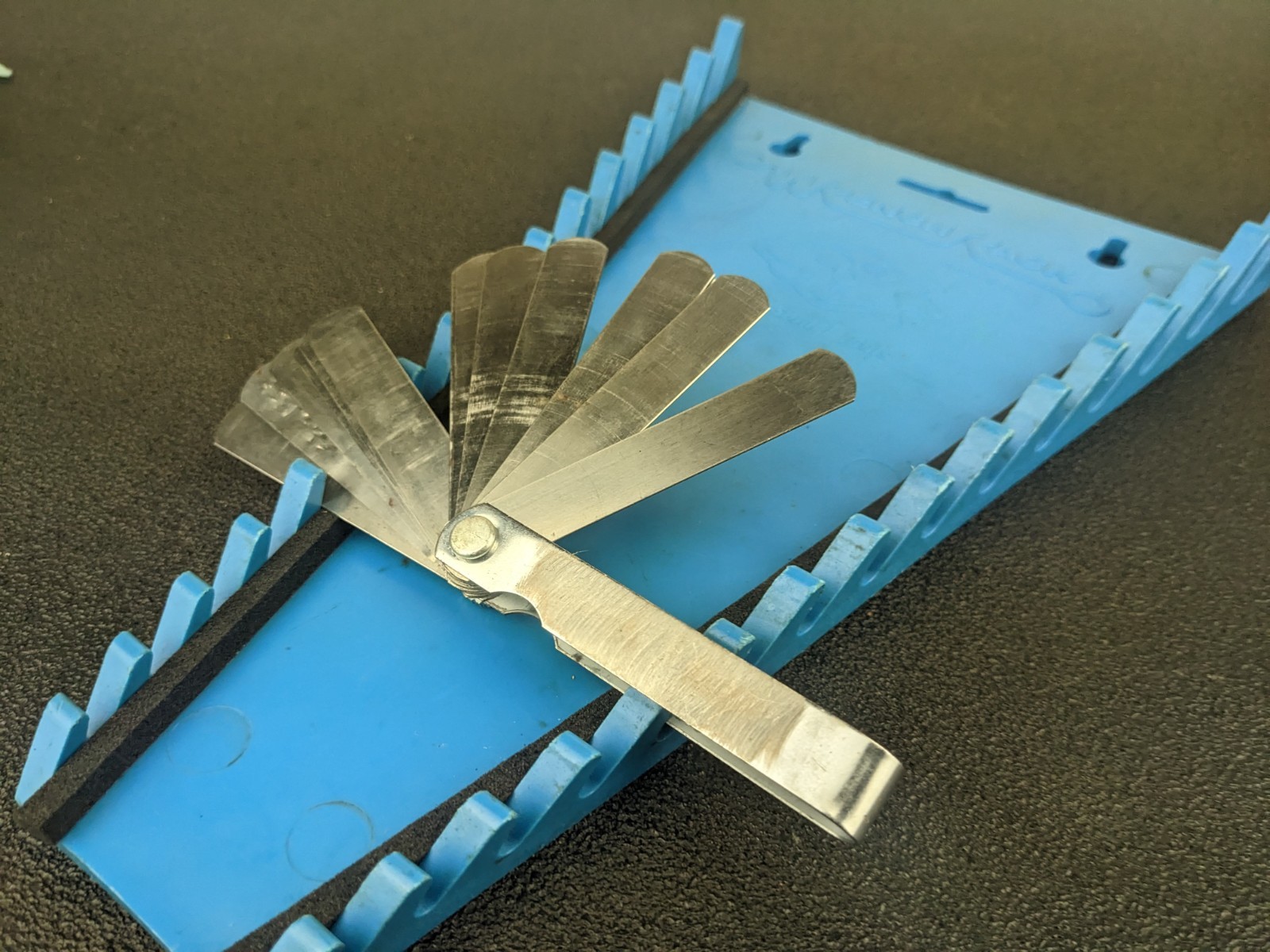 #bl570 Blue Point FB325A Feeler Gauge Set 25 Blades Inches SAE Metric USA